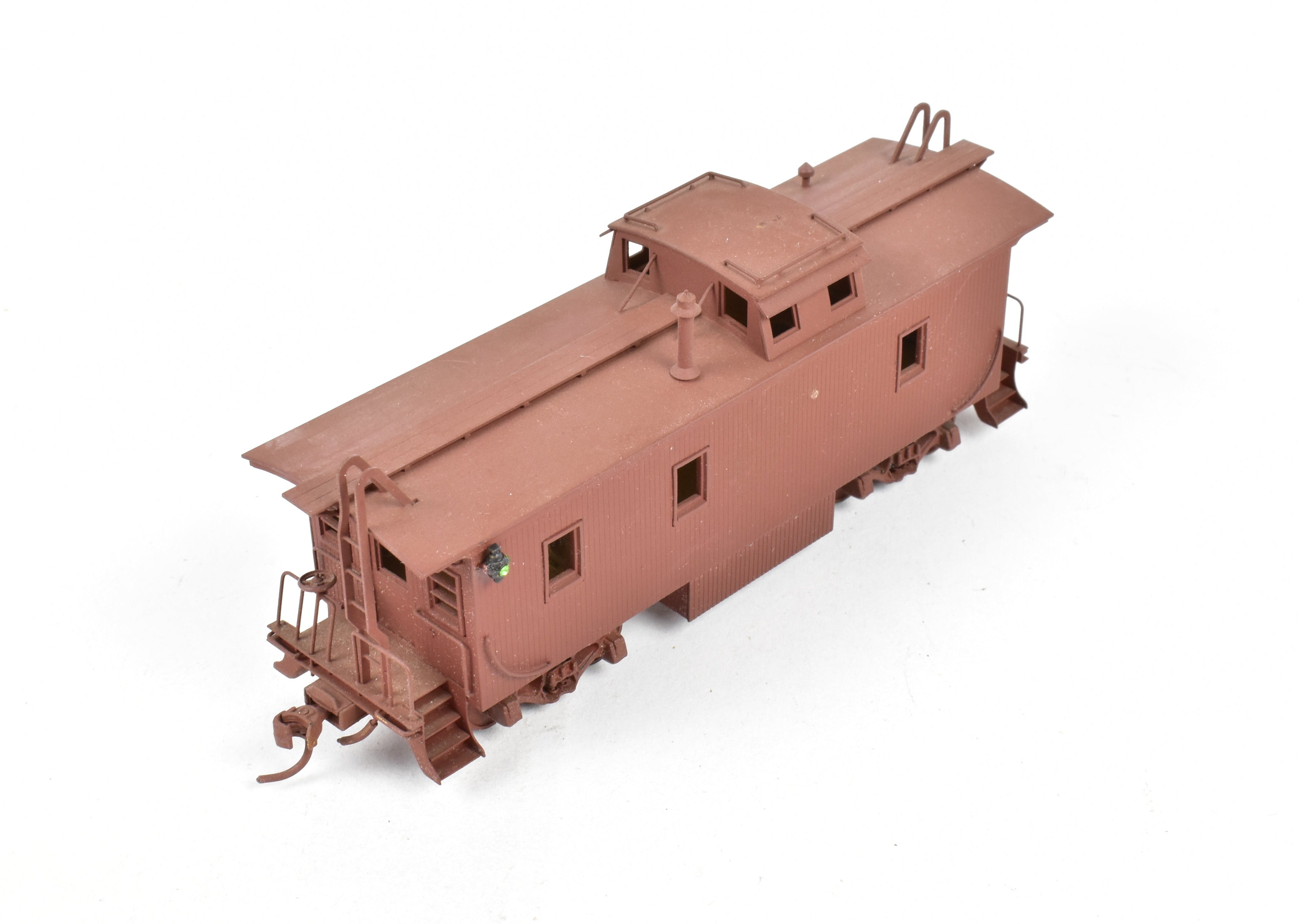 HO Brass Trains Inc. Union Pacific CA-1 Unlettered Painted Wood Caboose, No Box