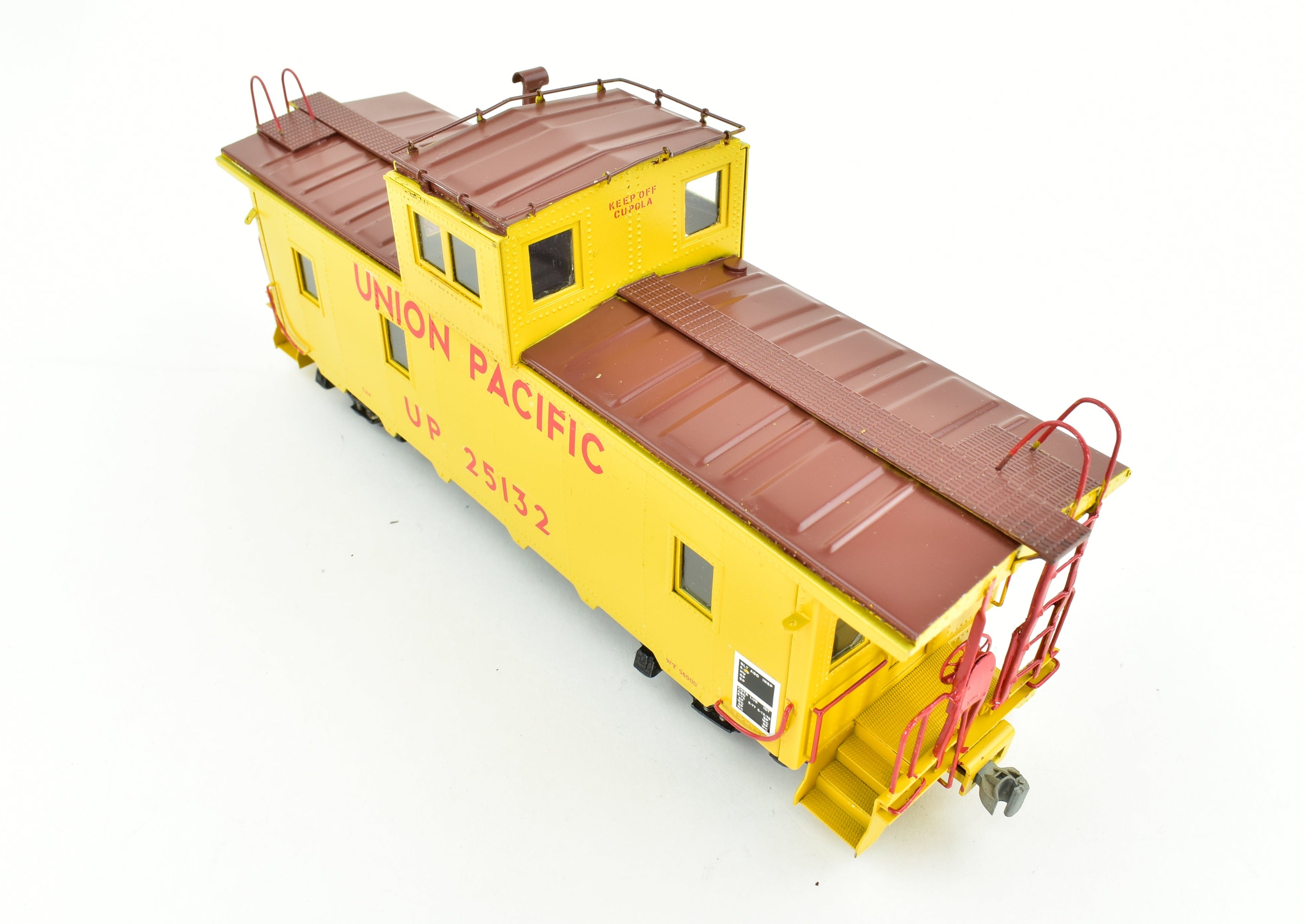 Custom Painted O Scale Union Pacific CA - 4 Steel Cupola Caboose by Max Gray