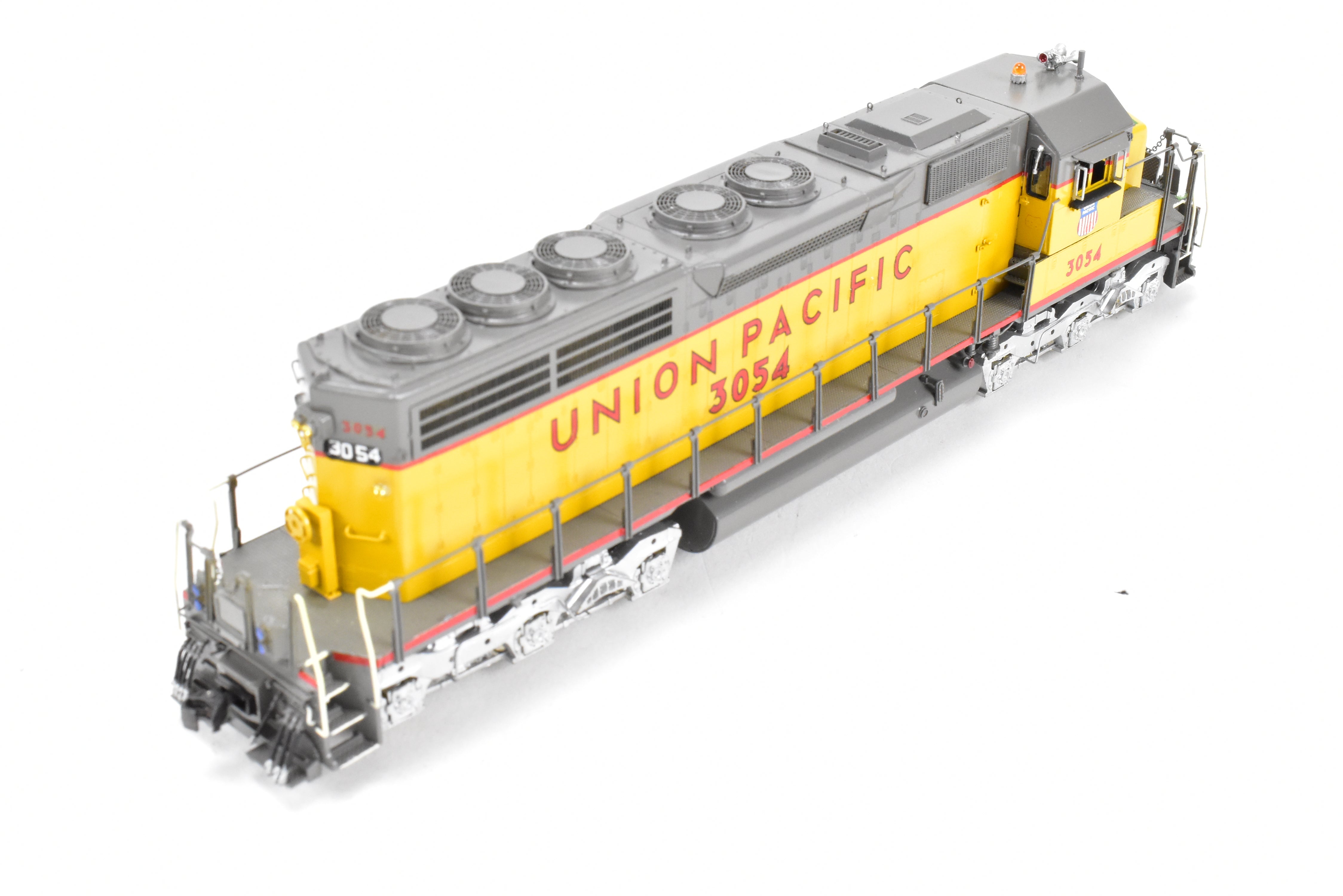 HO Scale Brass Model Train - Overland Models Inc. Union Pacific EMD SD40 Low Hood Locomotive with Dynamic Brakes, Low Mounted Brake Cylinders, Custom Painted as UP No. 3054