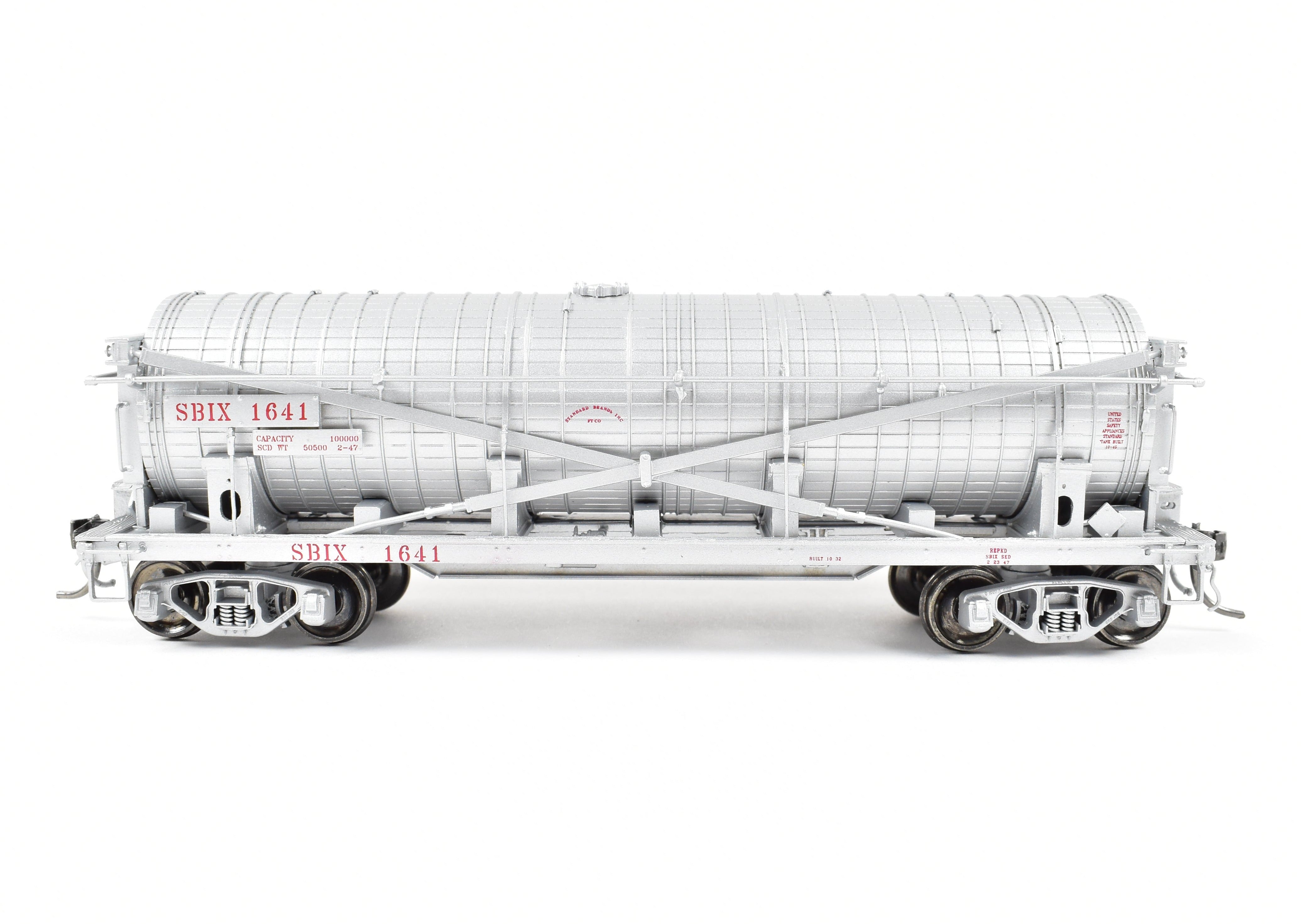 High - Quality HO Scale New Brass Model Train for North Bank Line, Standard Brand Vinegar Car with SBIX 1641 Specification