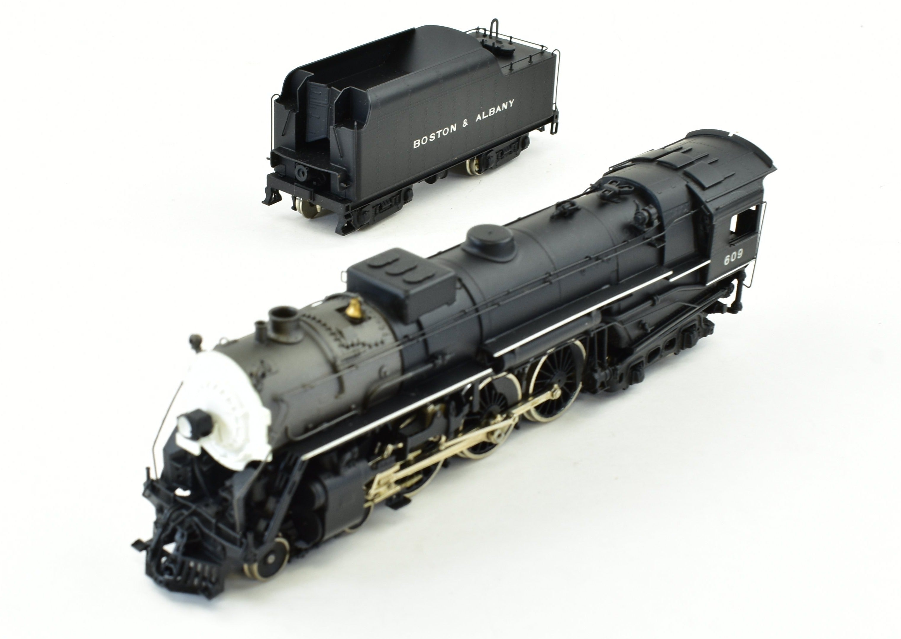 HO Brass Key Imports B&A - Boston & Albany J-2b 4-6-4 Hudson Factory Painted with Square Dome