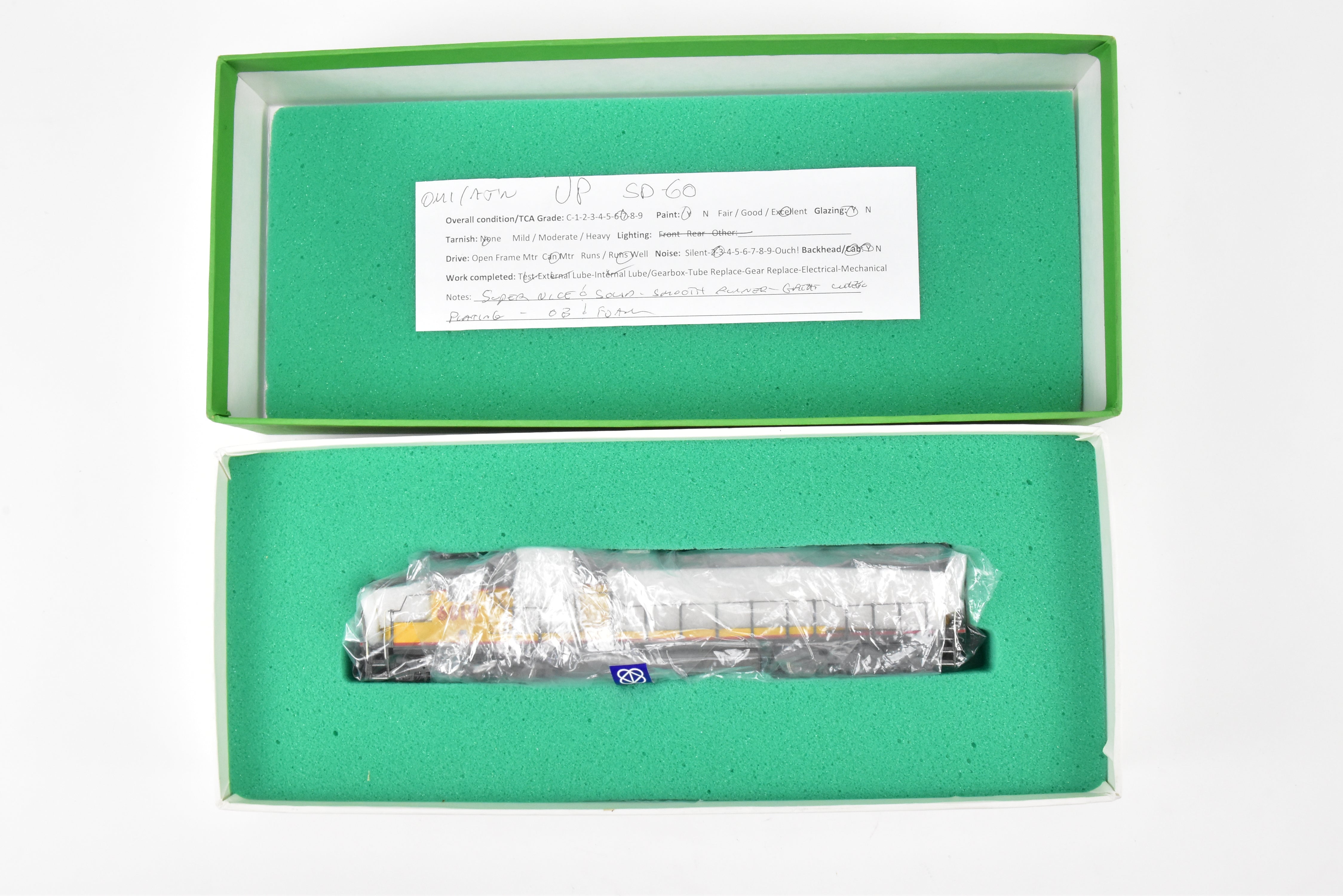 HO Scale Brass Union Pacific EMD SD60 Custom Painted Locomotive Model No. 6019 by Overland Models, Inc.
