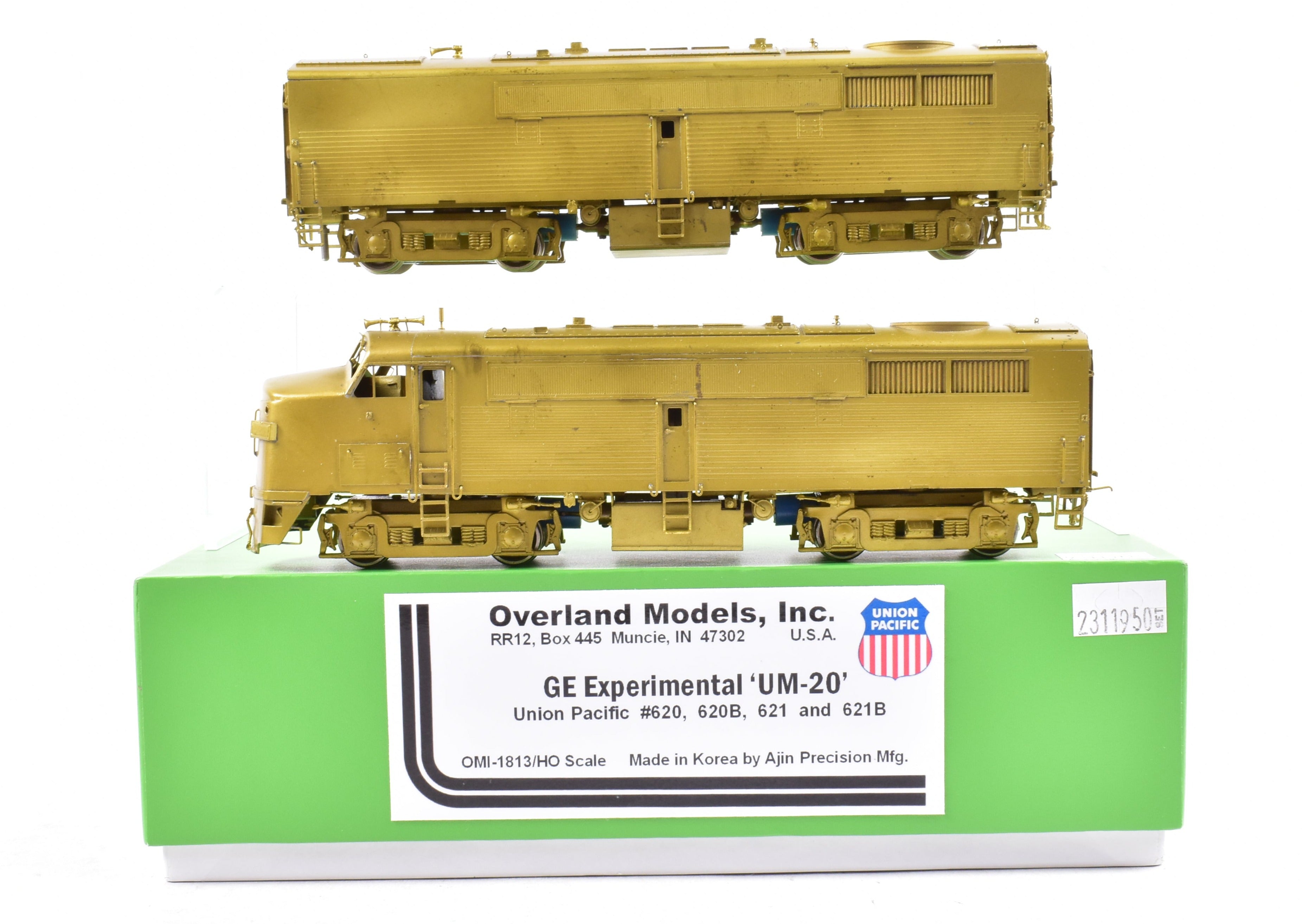HO Brass OMI Union Pacific GE Experimental UM - 20 A/B Set by Overland Models