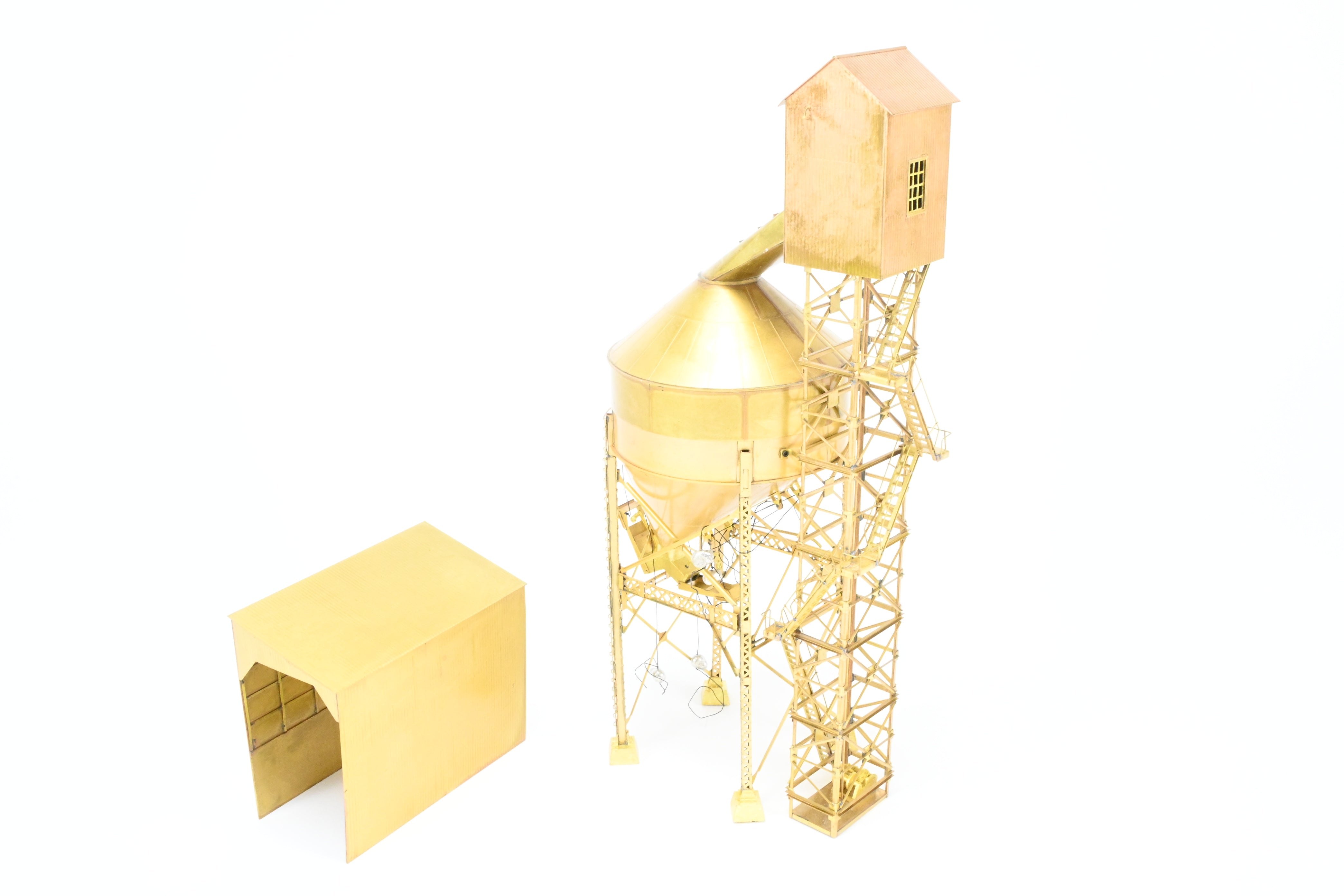 HO Scale Brass Model - Overland Models, Inc. Ogle Steel Type Coaling Tower from 1998 Production Run for Various Midwest and East Roads