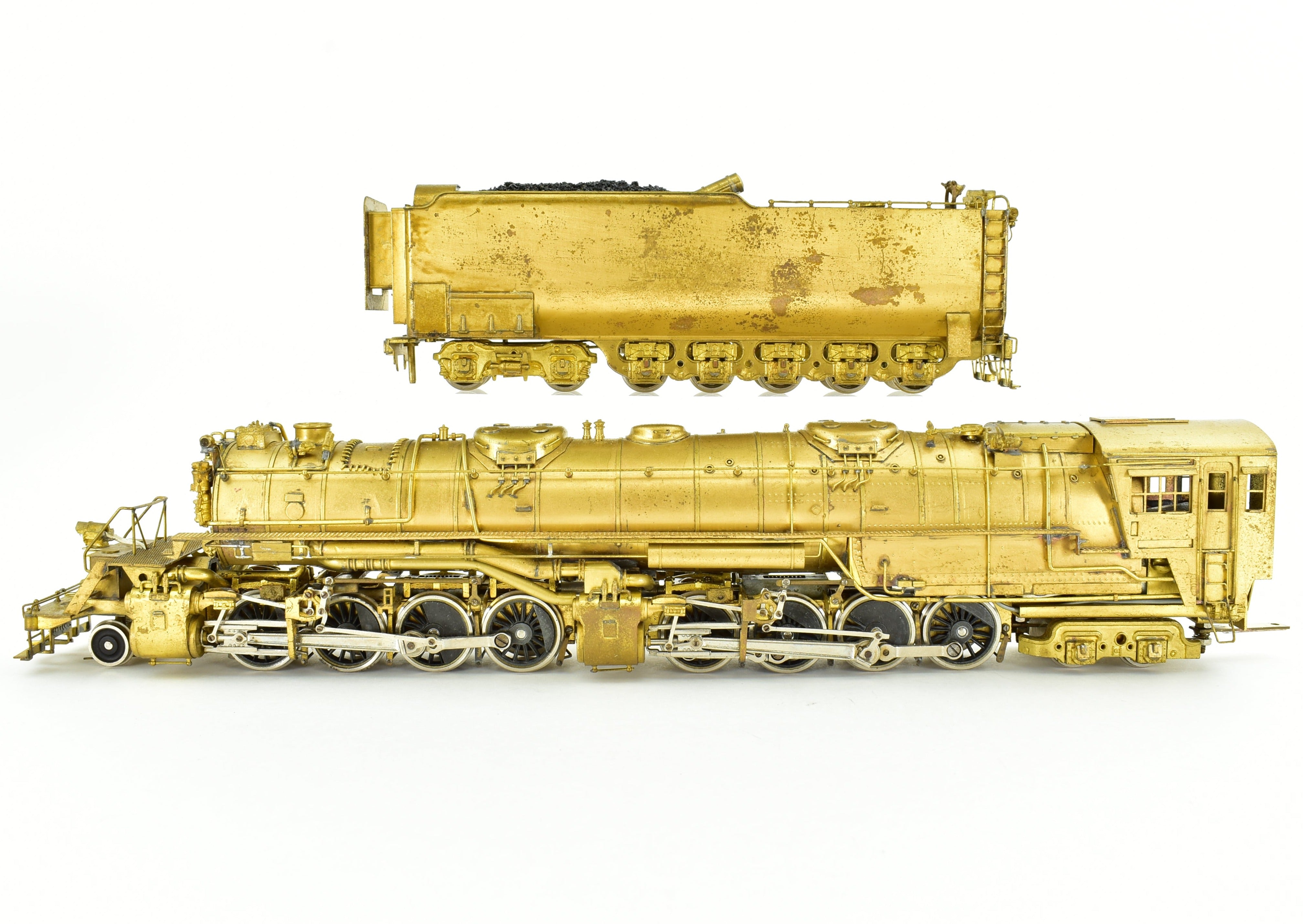 HO Scale Brass Pacific Fast Mail (PFM) Model - Toby Brand Duluth, Missabe, & Iron Range 2-8-8-4 Yellowstone Steam Locomotive Handcrafted in 1960