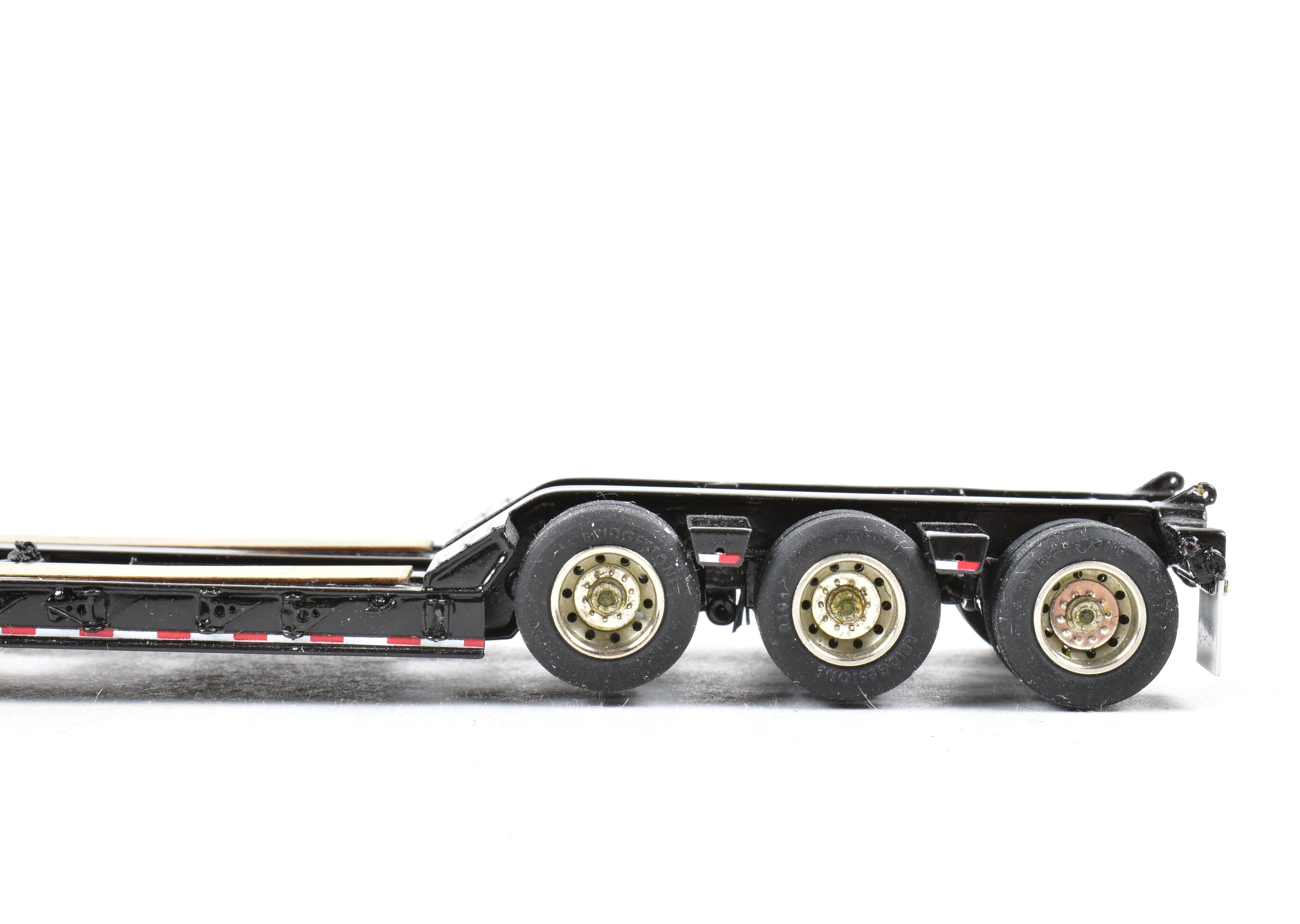 High-Quality HO Scale Brass Construction Classic Mint Collectibles Talbert 55SA Low Boy Trailer with Factory-Painted Black Finish and Fine Details