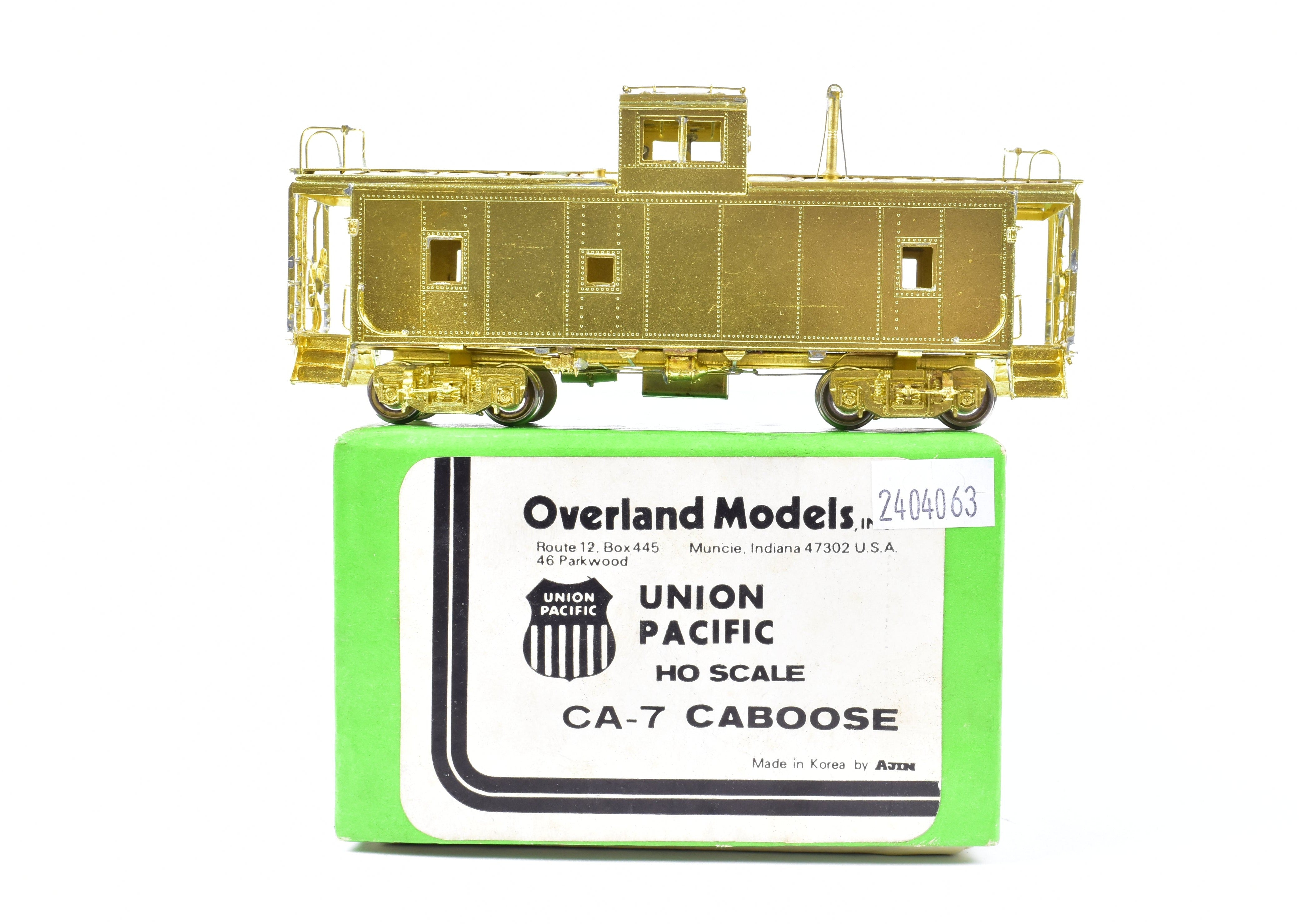 1980 HO Brass UP Union Pacific CA - 7 Caboose by OMI Overland Models