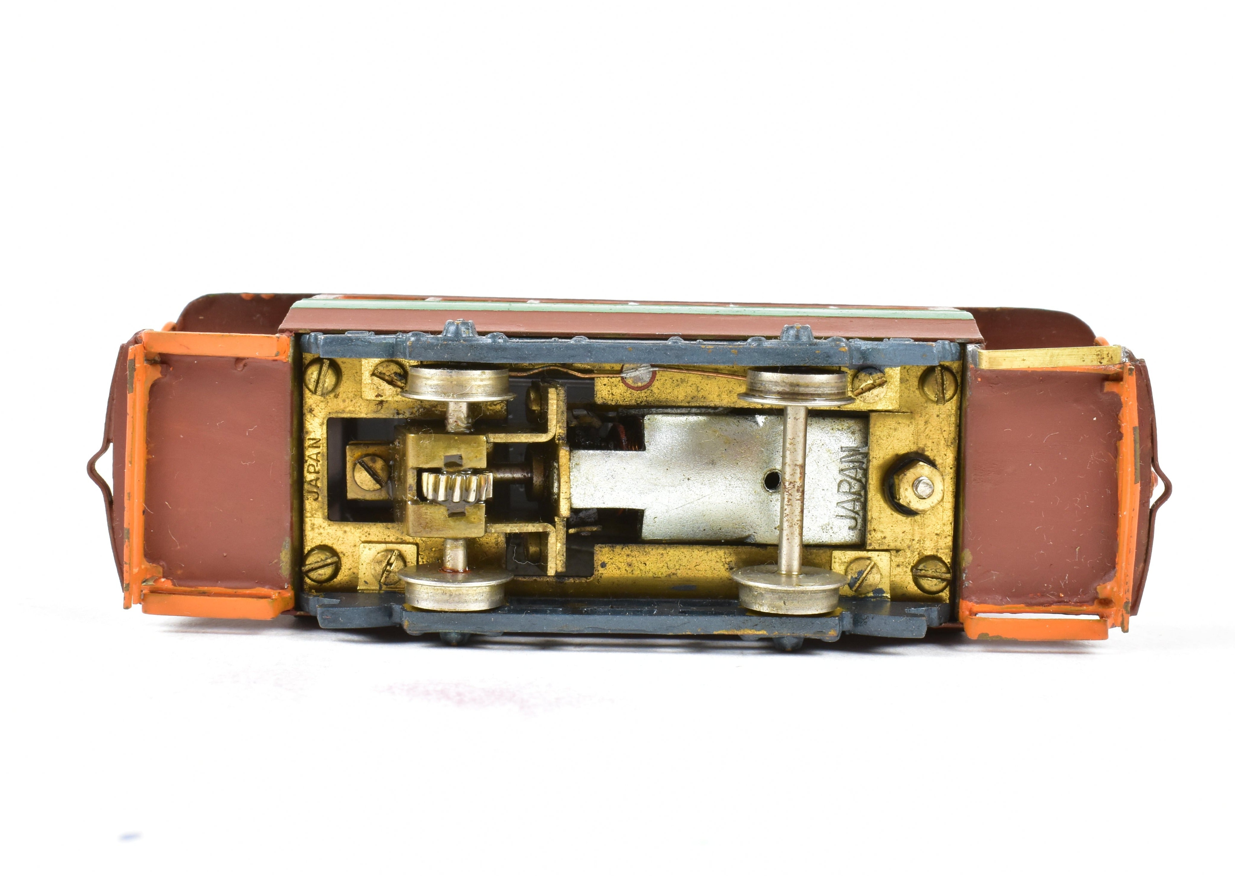 Custom Painted HO Brass Umpco Open End Trolley from 1970s Japan