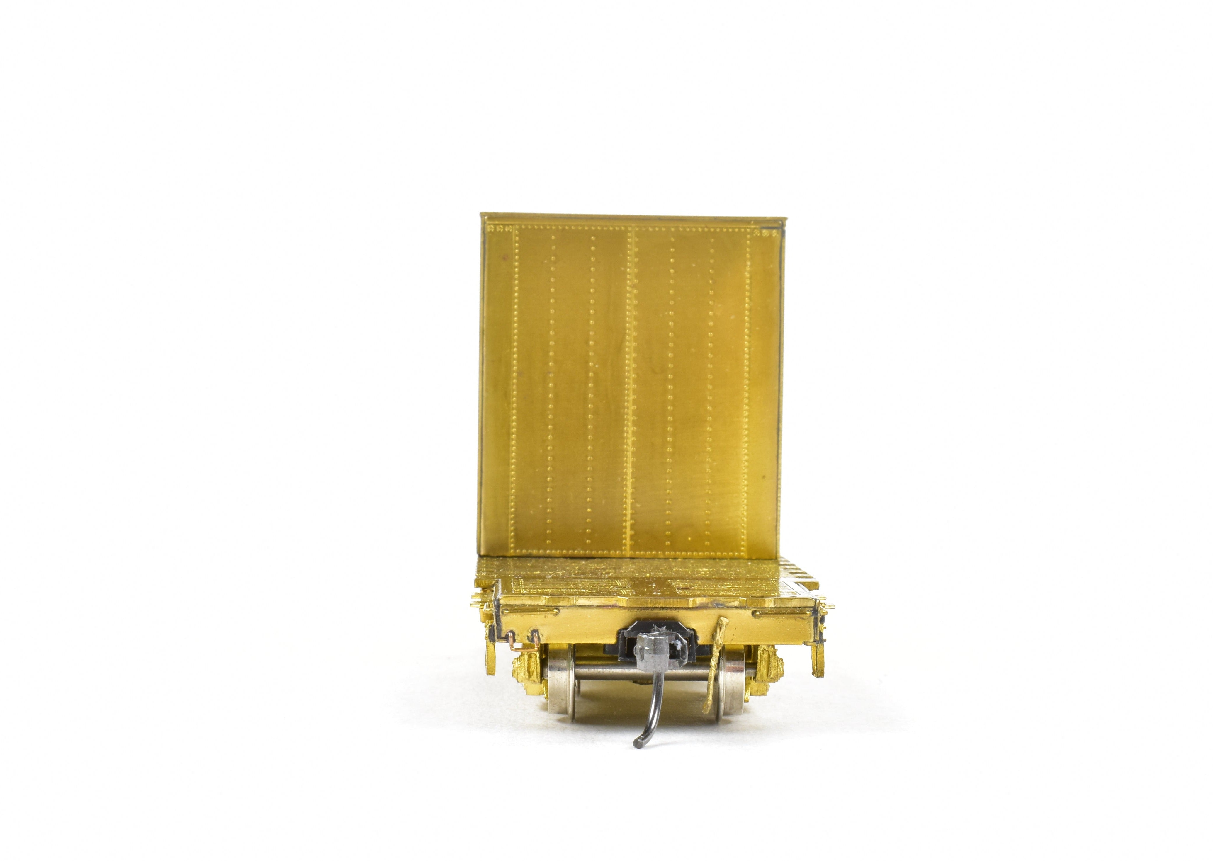 HO Scale Brass Model Railroad Car - Overland Models, Inc. Union Pacific Class F - 70 - 15 65 - foot Idler Flat Car with Container