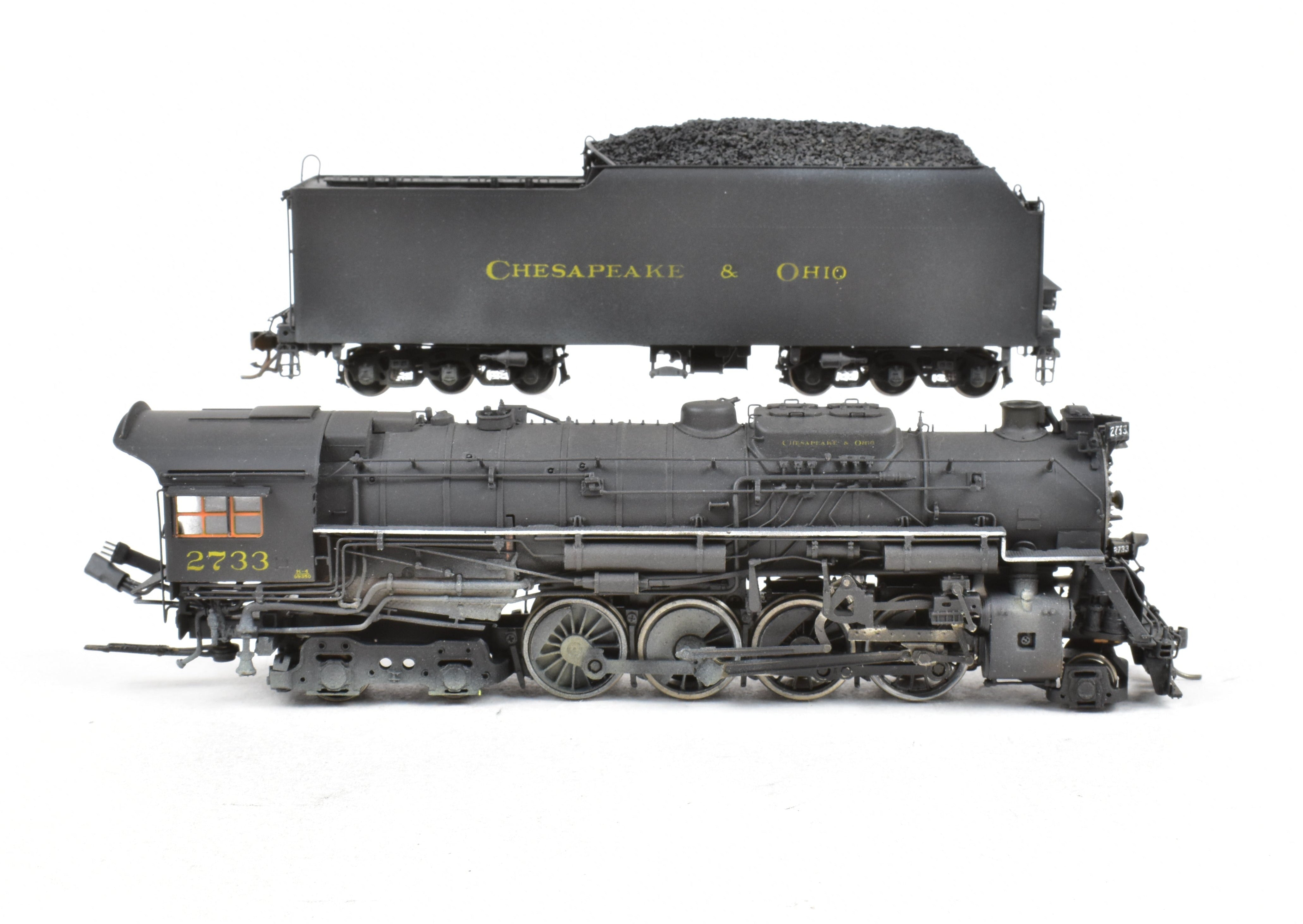 HO Brass Precision Scale Co. C&O K-4 Class 2-8-4 No. 2733 DCC Sound Model