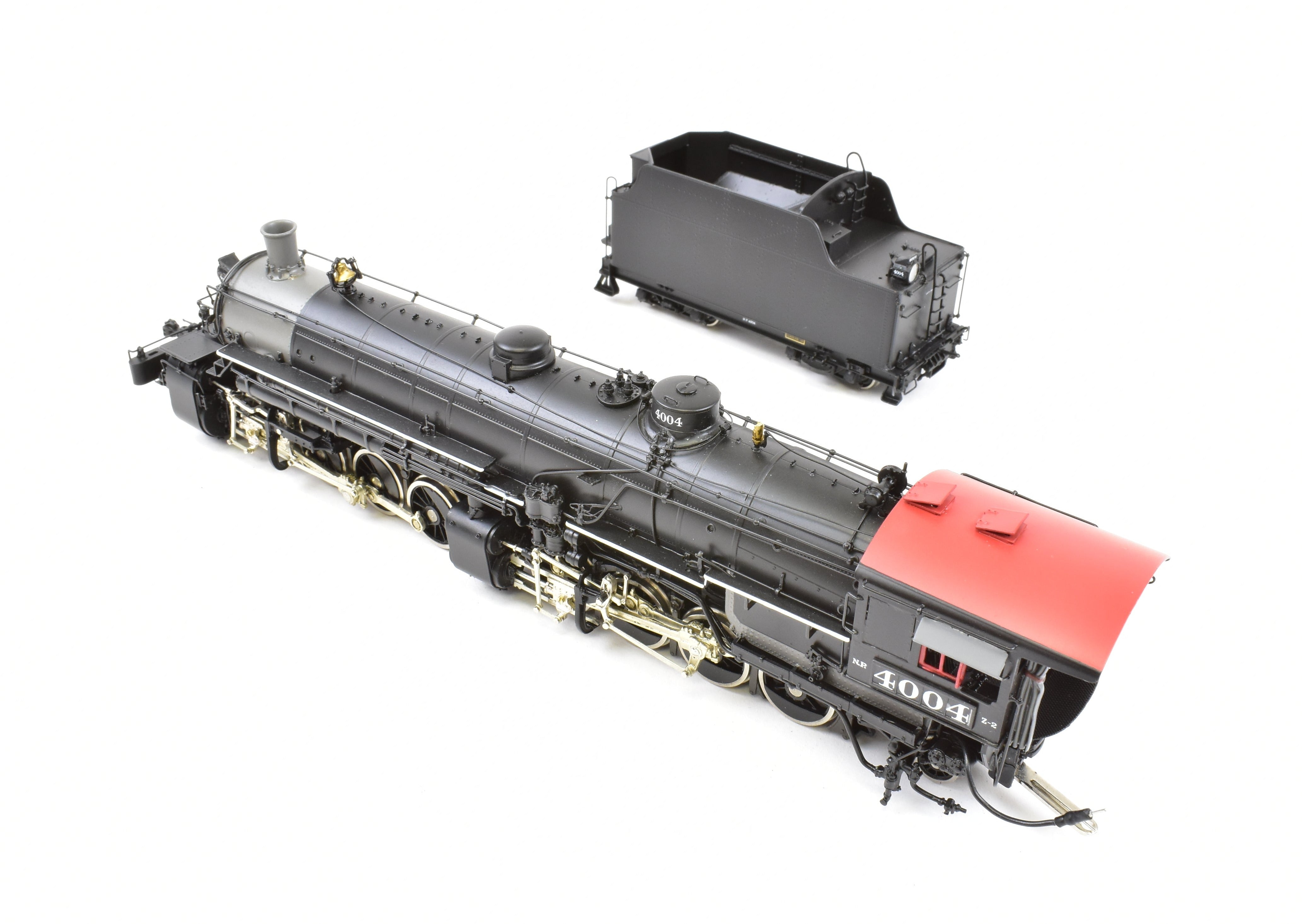 HO Scale Brass Model Train - W&R Enterprises Northern Pacific Class Z - 2 2 - 8 - 8 - 2 Version 3 Factory Painted Locomotive No. 4004
