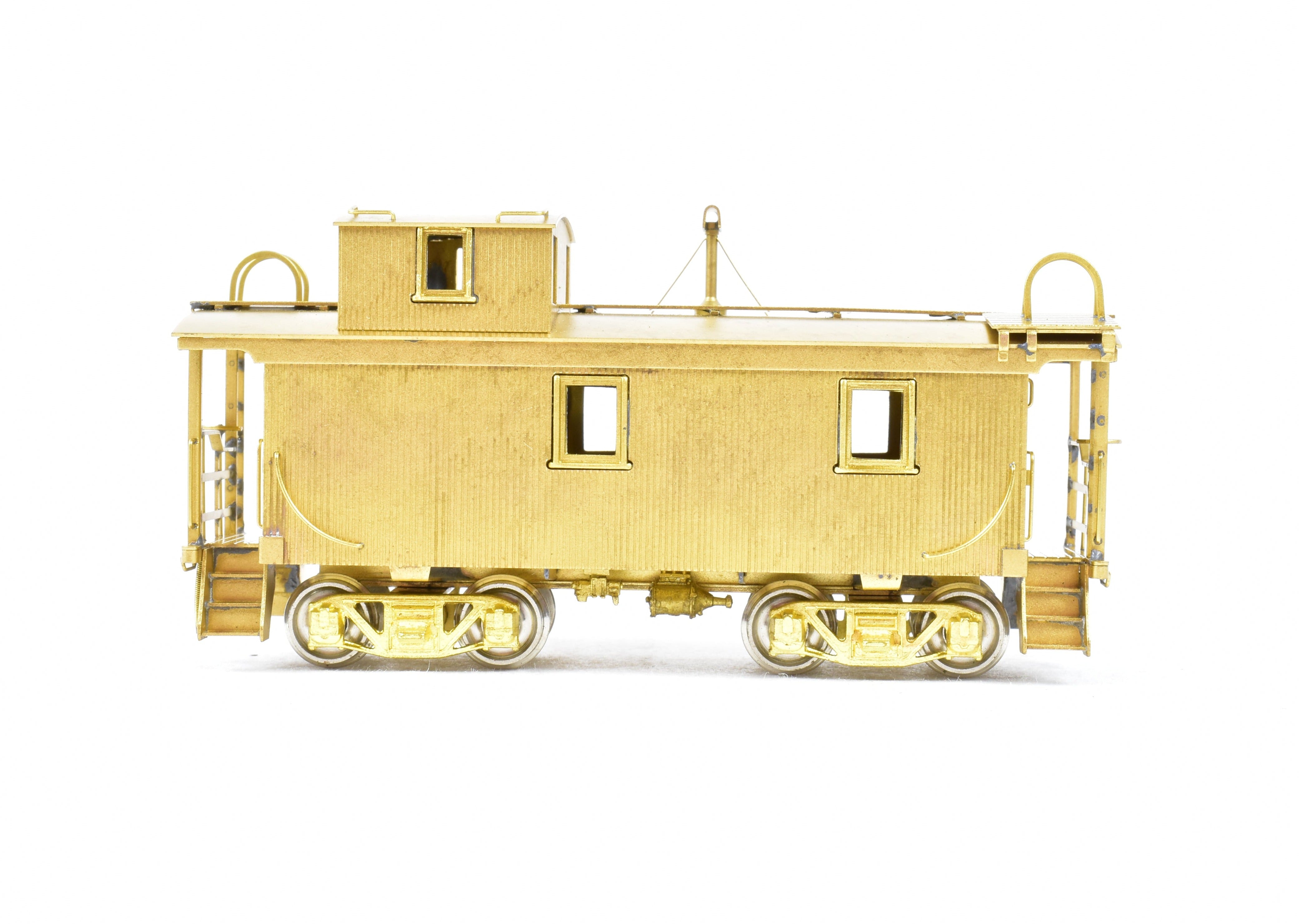 HO Scale Brass Model Northwest Short Line (NWSL) and Northern Pacific (NP) Wood Caboose for Model Train Enthusiasts