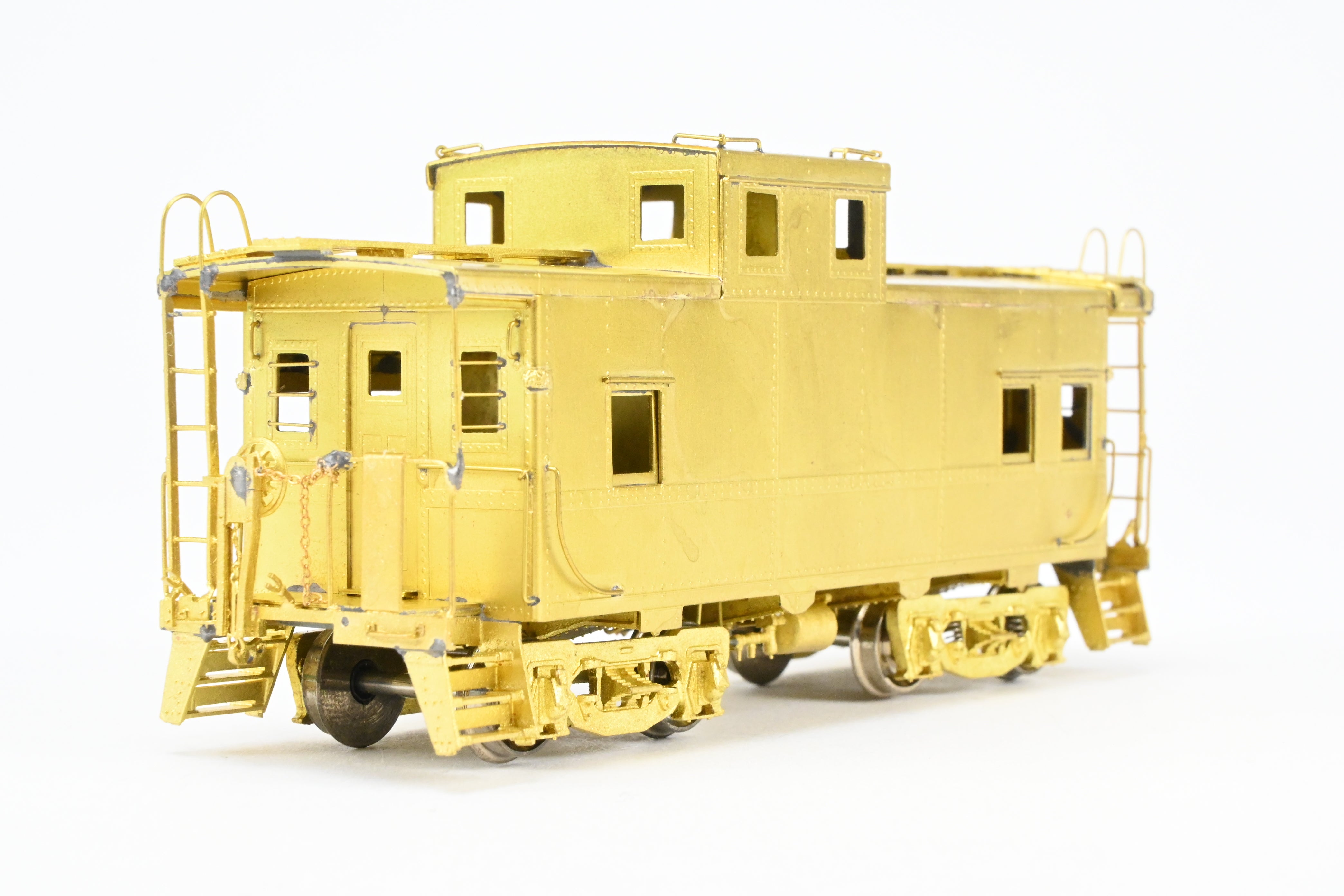 HO Scale Brass OMI - Overland Models, Inc. Model Railroad Erie Railroad Offset Cupola Caboose Nos. C - 110 - 169 Riveted Design with Belt Rail from the 1951 Era