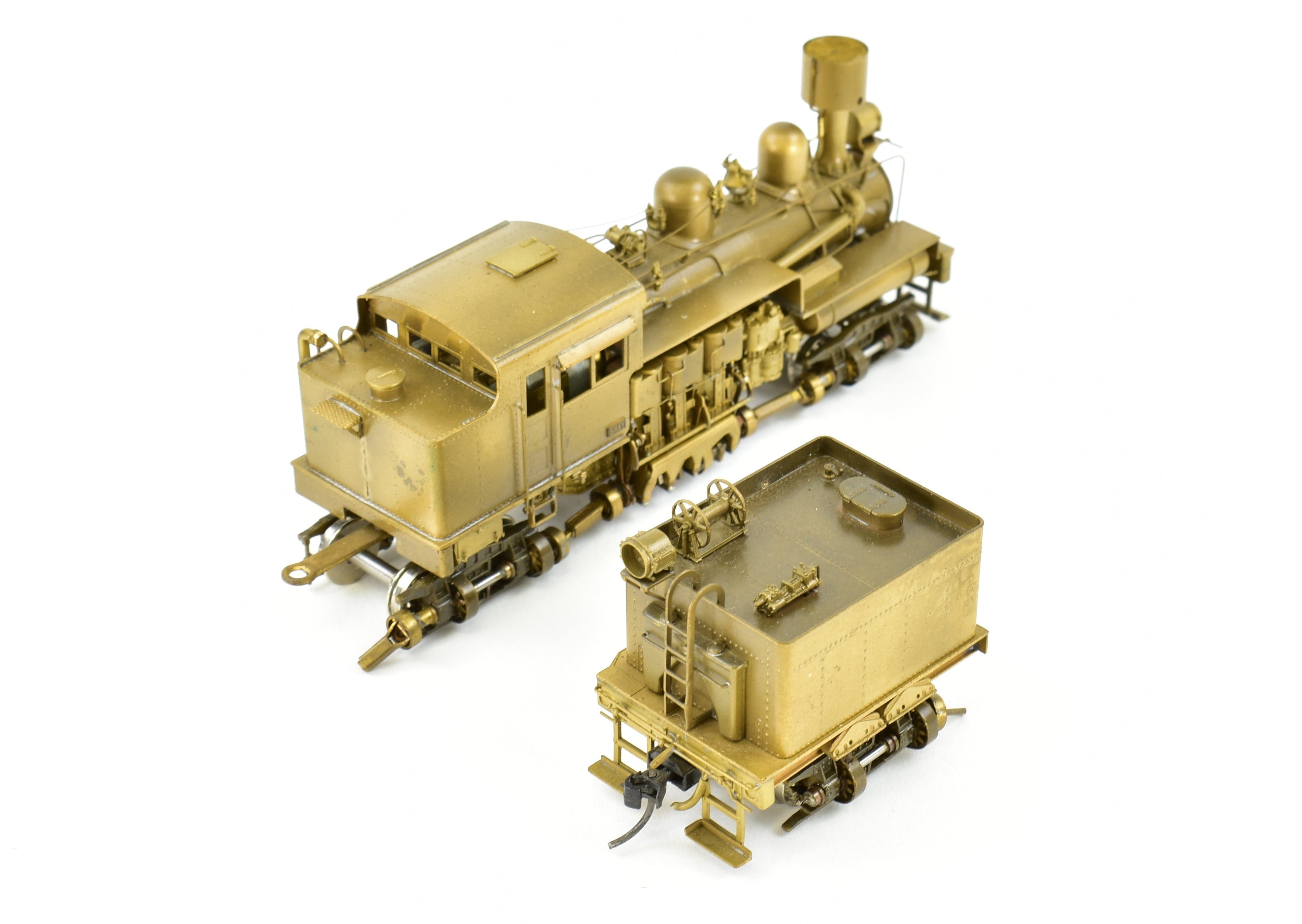 HO Scale Brass PFM - United Brand 3-Truck Pacific Coast Shay Geared Locomotive Model for Logging Roads