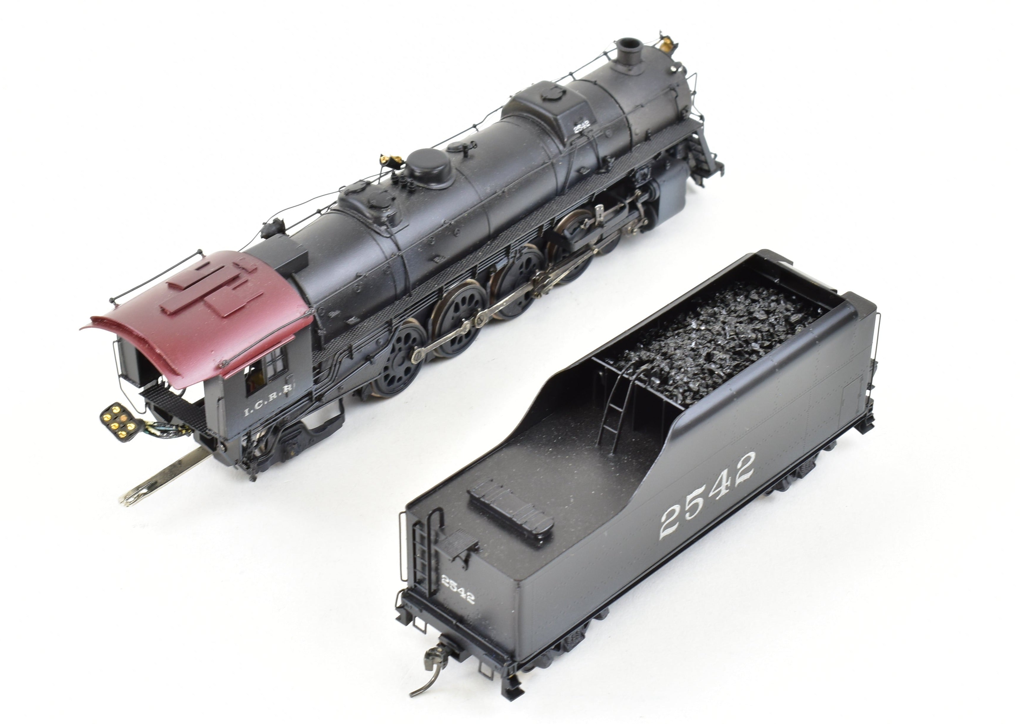 HO Brass Hallmark Illinois Central 4-8-2 with New NWSL Gearbox, DCC & Sound