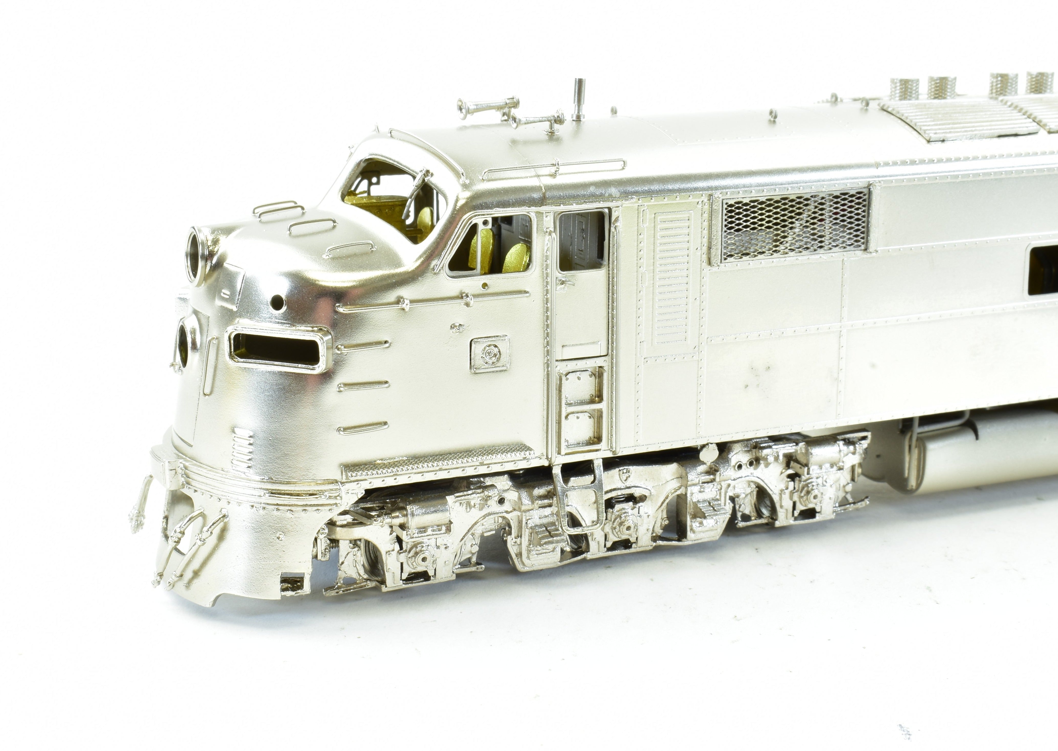 HO Scale Brass Model Train - Overland Models, Inc. CB&Q - Burlington Route EMD E7A Factory Plated Locomotive from 1966 Era