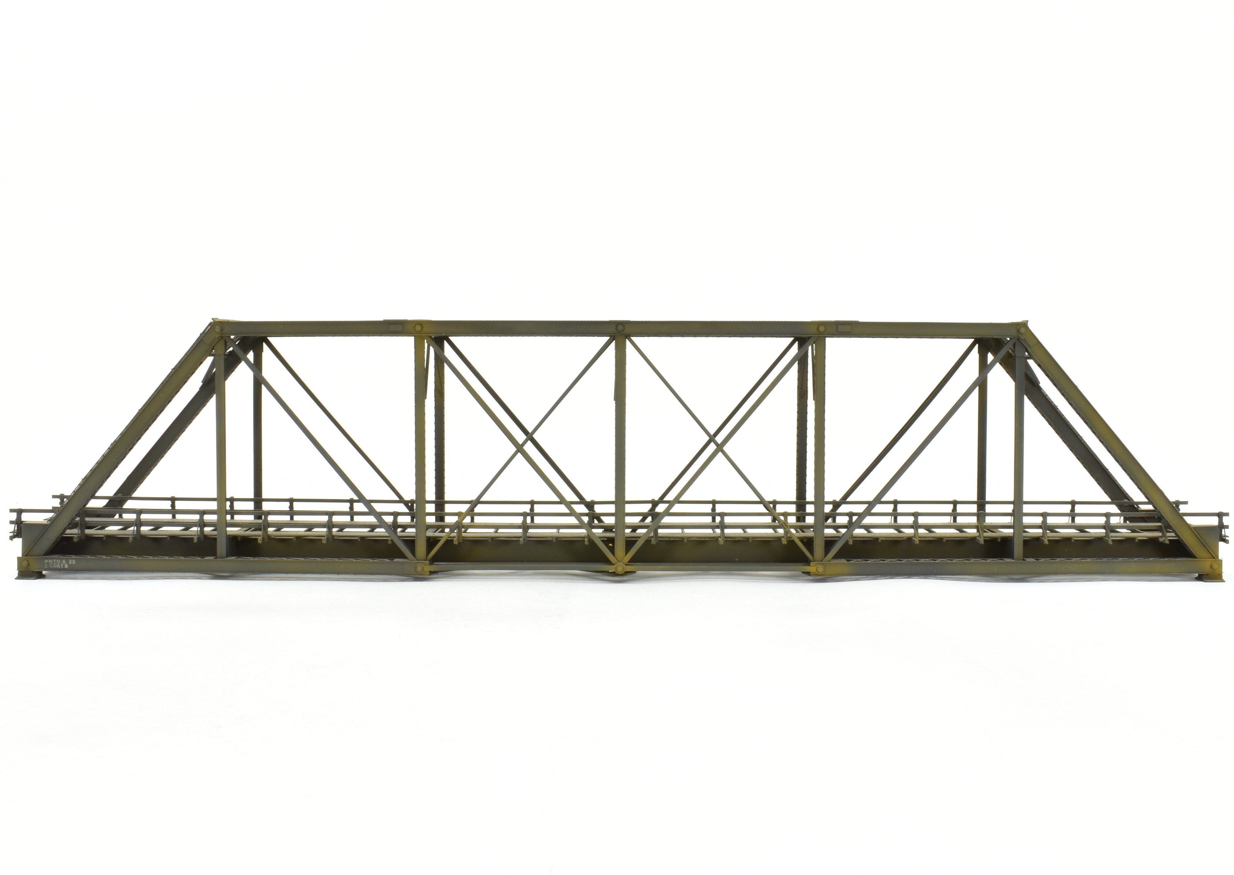 HO Scale Brass OMI - Overland Models, Inc 167-Foot Pin Connected Bridge for Various Roads in CP Black Color Model Train Accessory
