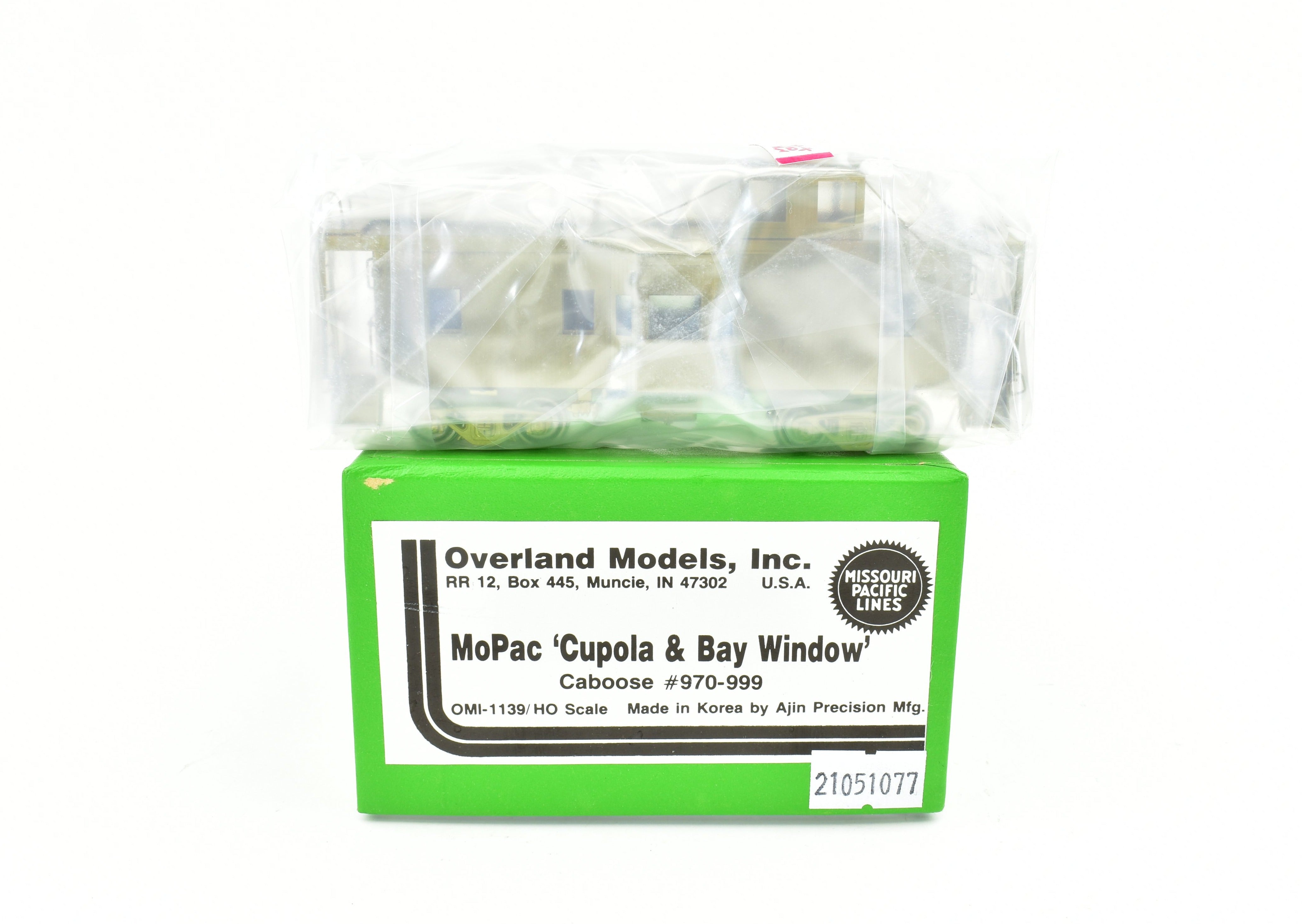 HO Scale Brass OMI - Overland Models, Inc. Missouri Pacific Cupola & Bay Window Caboose Model