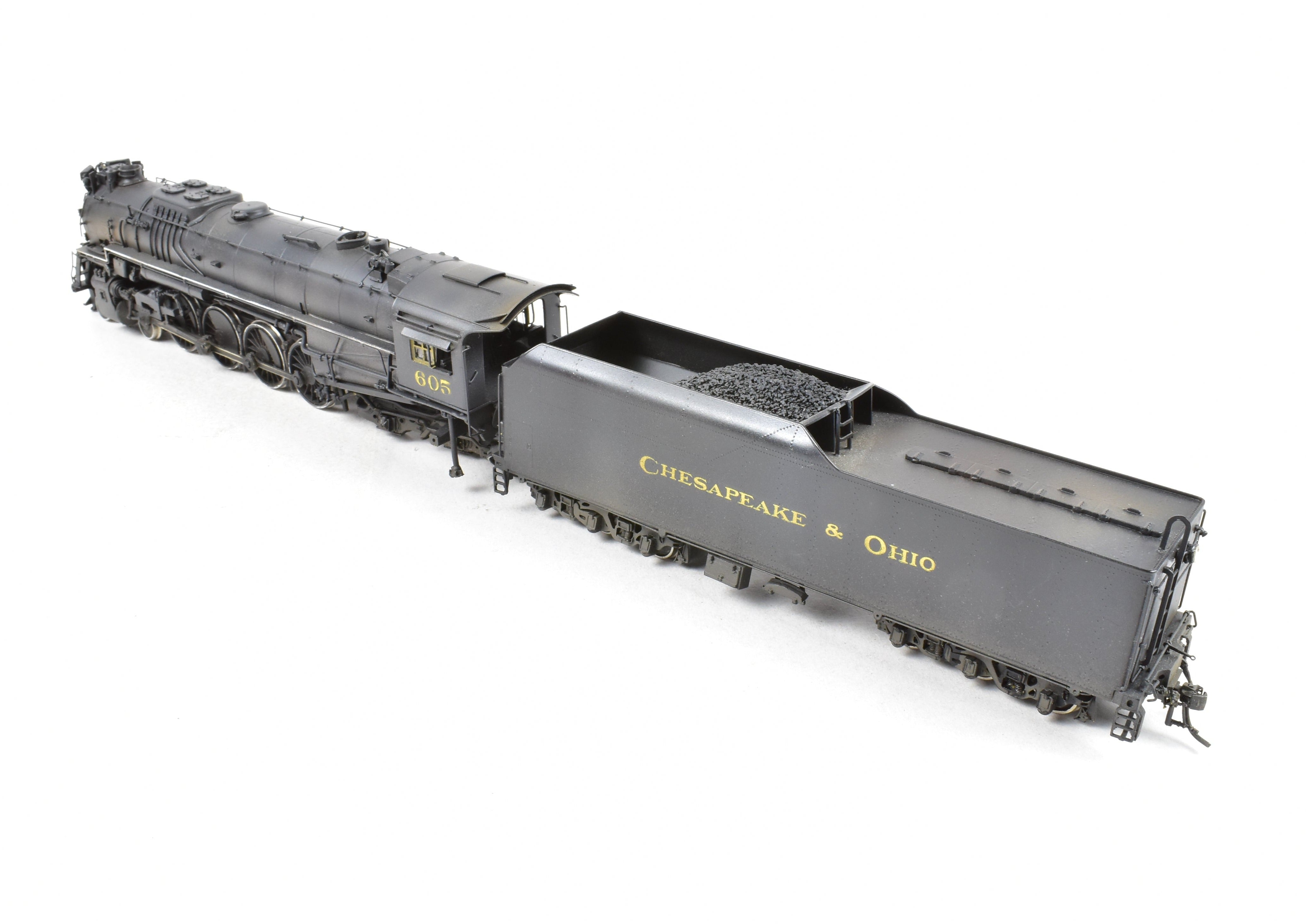 HO Custom Painted DCC & Sound C&O Chesapeake & Ohio J-3 605 Class 4-8-4 Brass Key Import