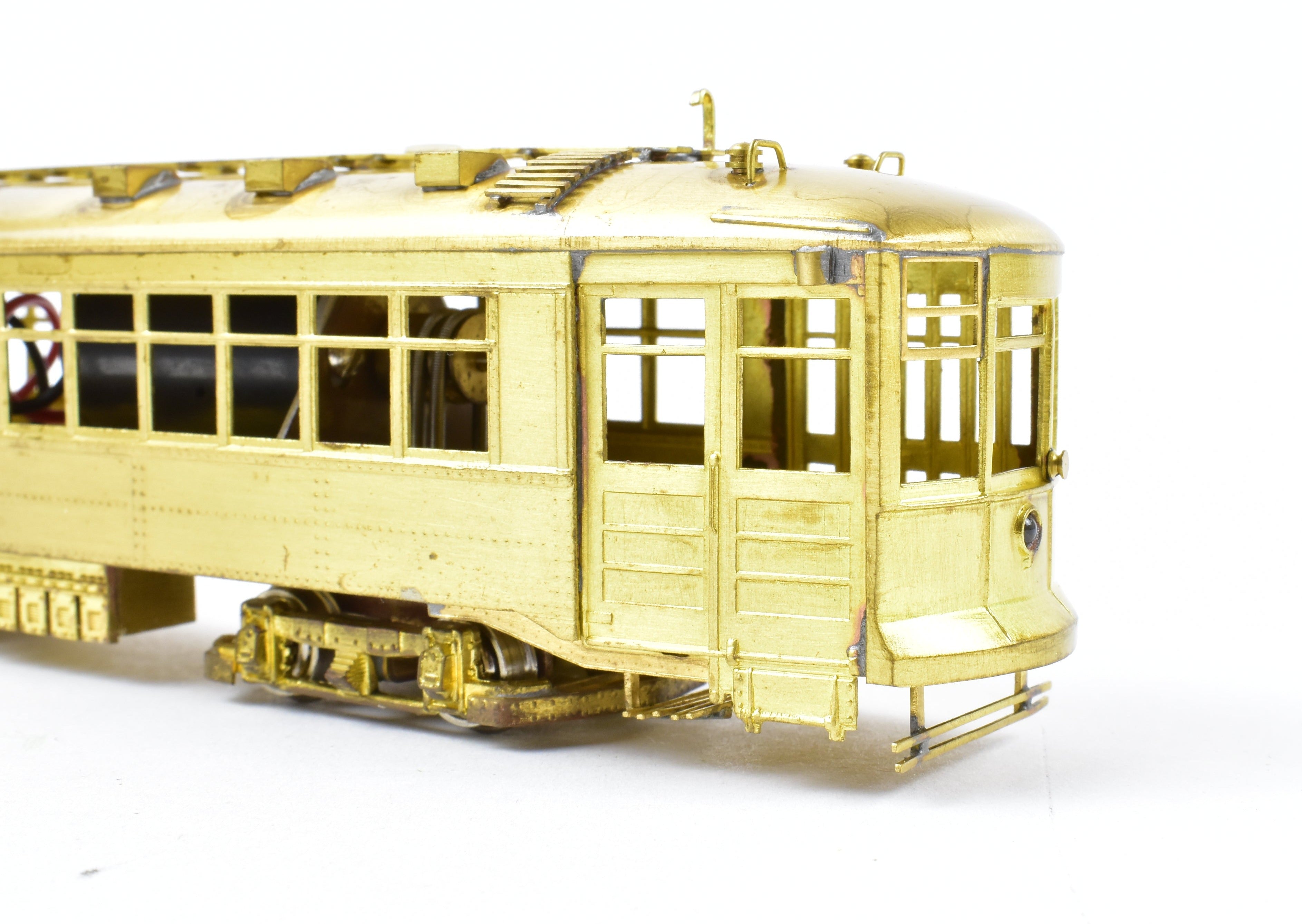 HO Scale Brass Fairfield Traction Models 345-2 CSL - Chicago Surface Lines Two-Man City Trolley Model
