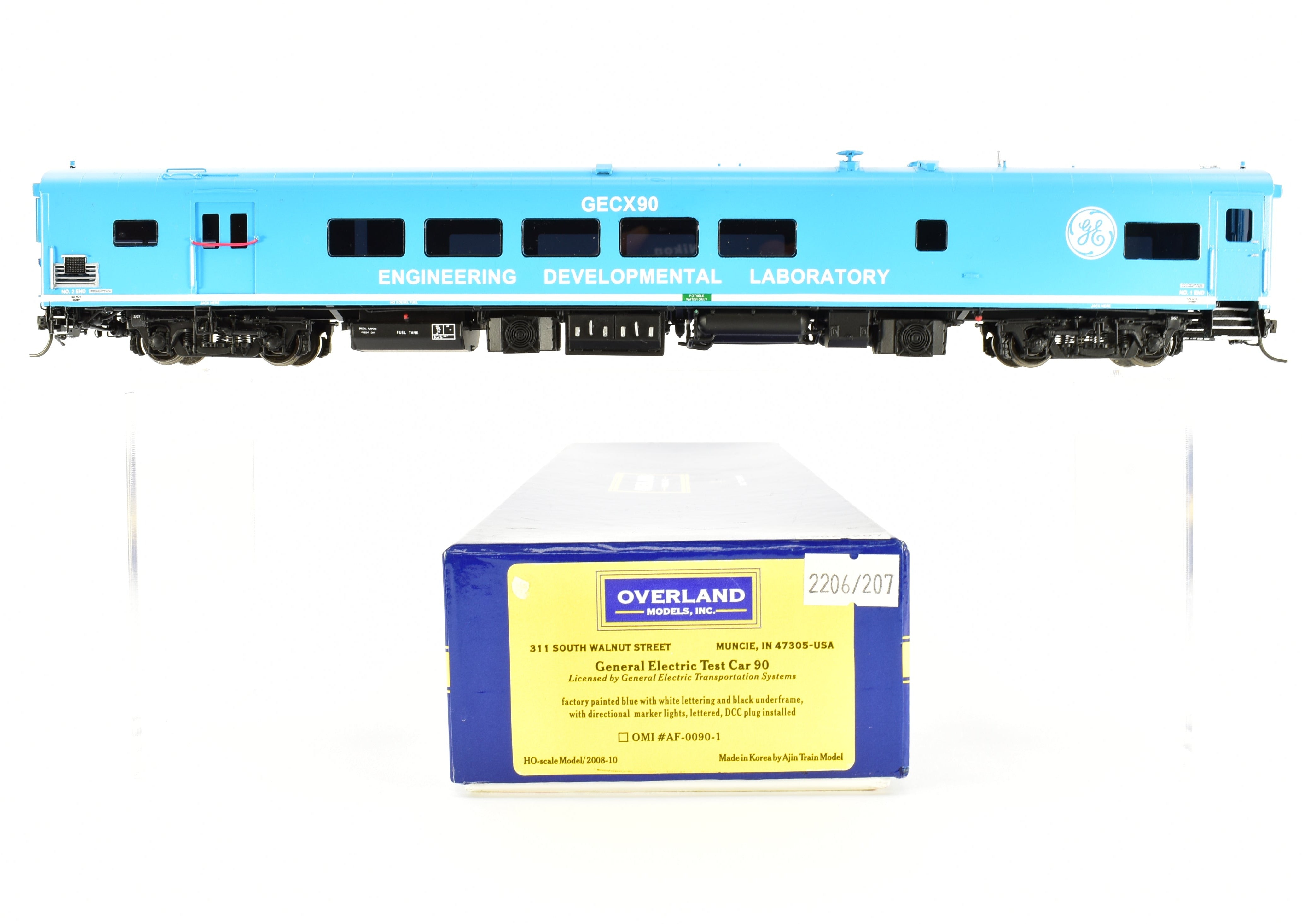 HO Brass OMI General Electric Test Car FP No. 90 by Overland Models