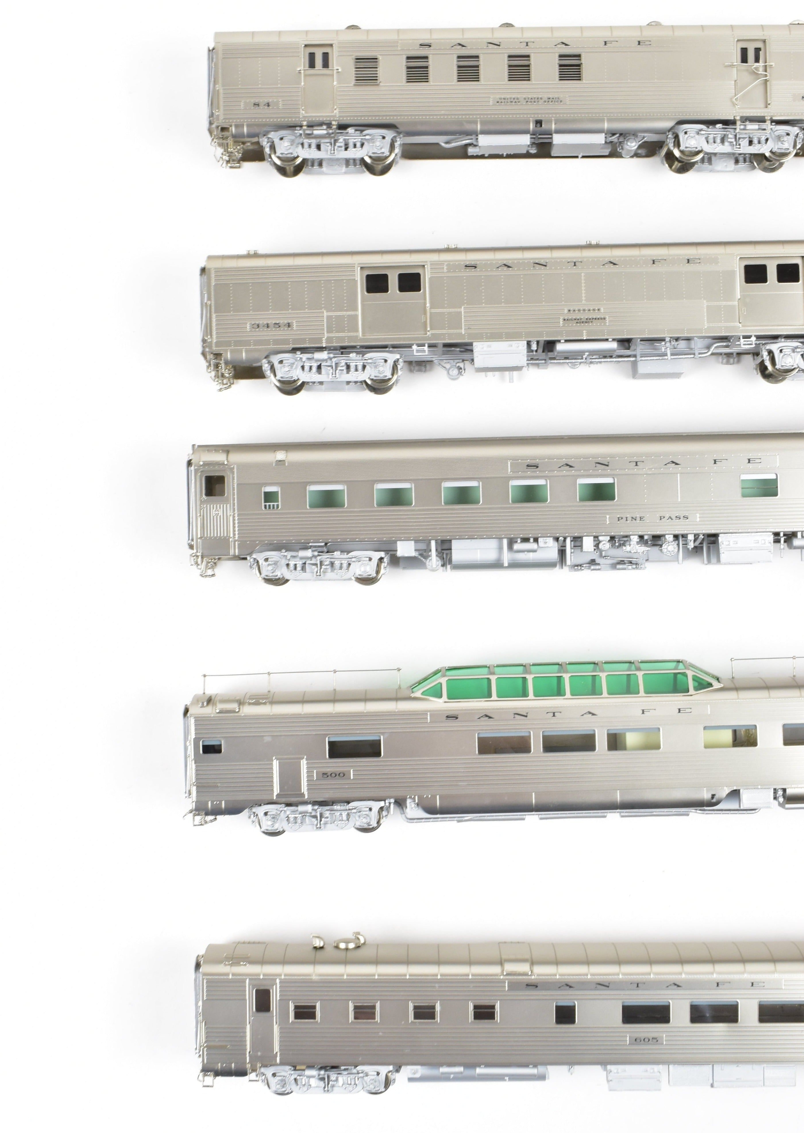 1951 ATSF Santa Fe Super Chief 10-Car Set by HO Brass CIL - Challenger Imports