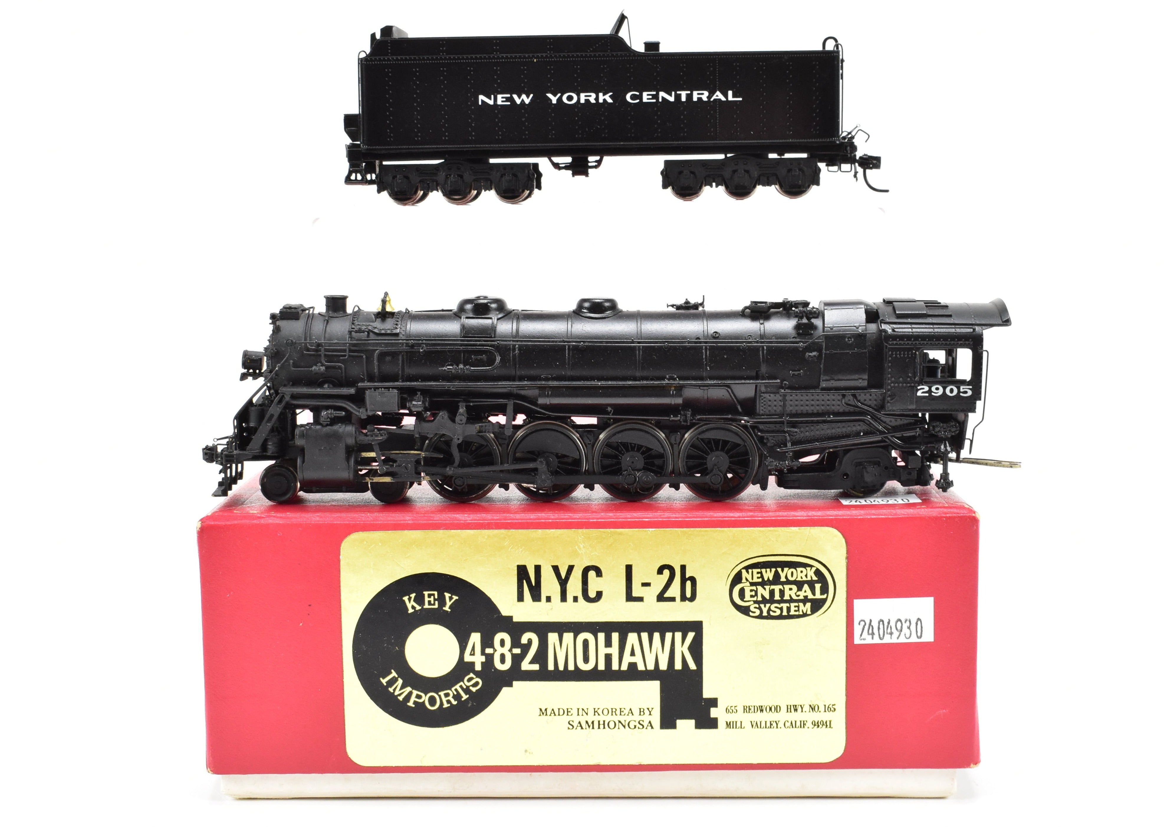 HO Scale Brass Key Imports NYC New York Central L - 2b 4 - 8 - 2 Mohawk 1981 Run Model