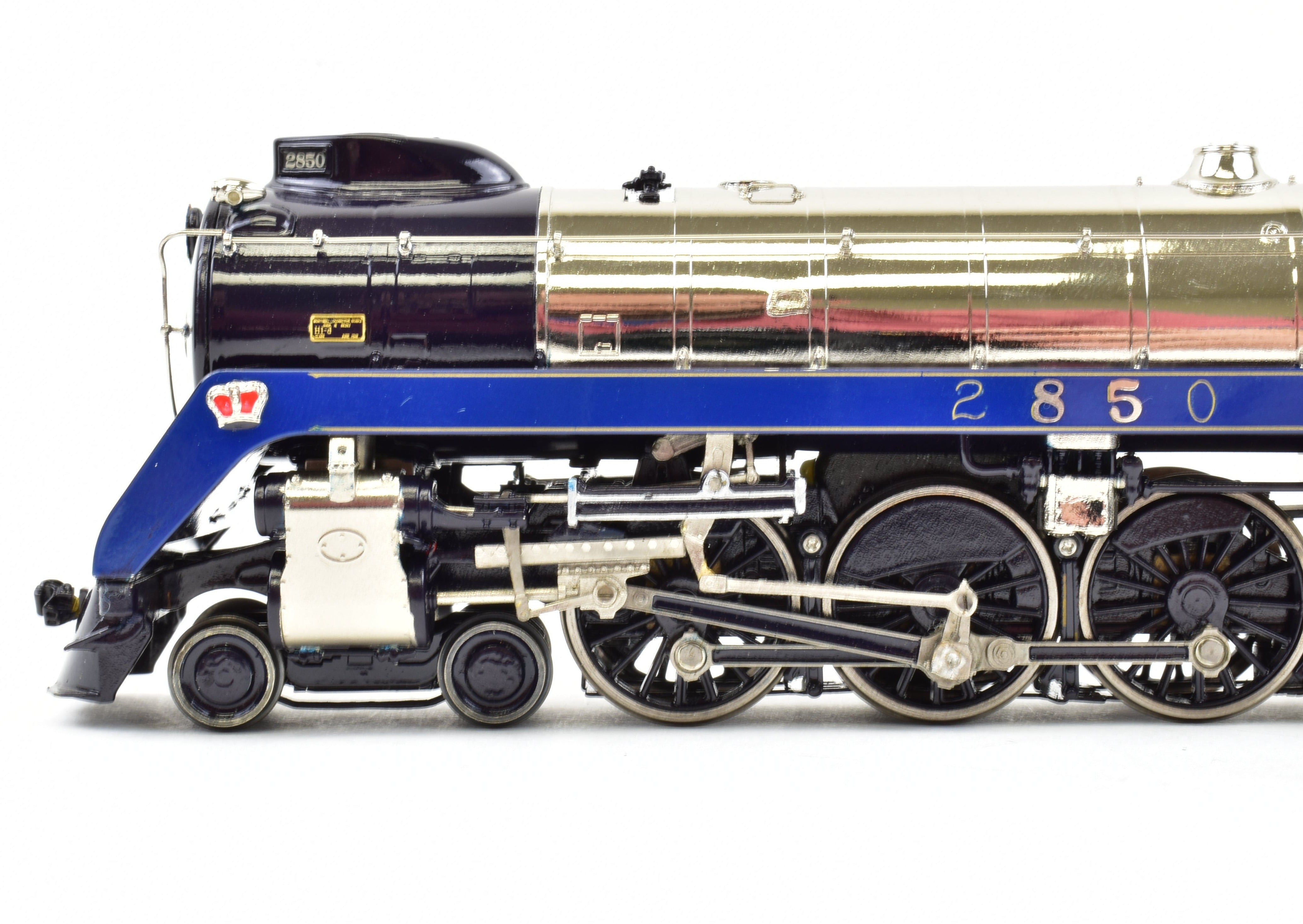 HO Scale Brass Model Train - Van Hobbies CPR Canadian Pacific Railway 4-6-4 Class H1d Royal Hudson 1939 Royal Service Locomotive with Factory Painted Road Number 2850