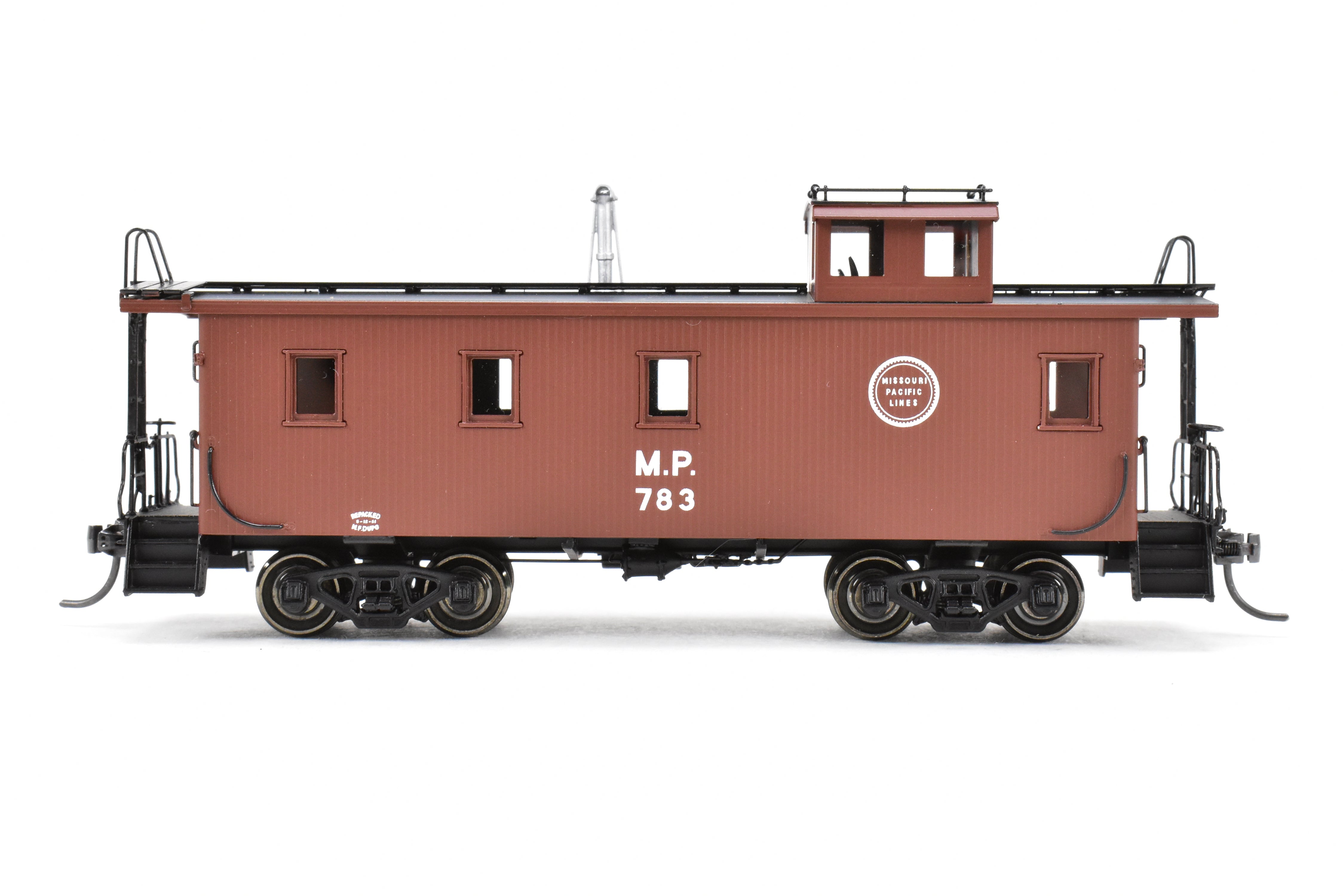 HO Brass OMI Missouri Pacific Wood - Side Caboose F/P #783 by Overland Models