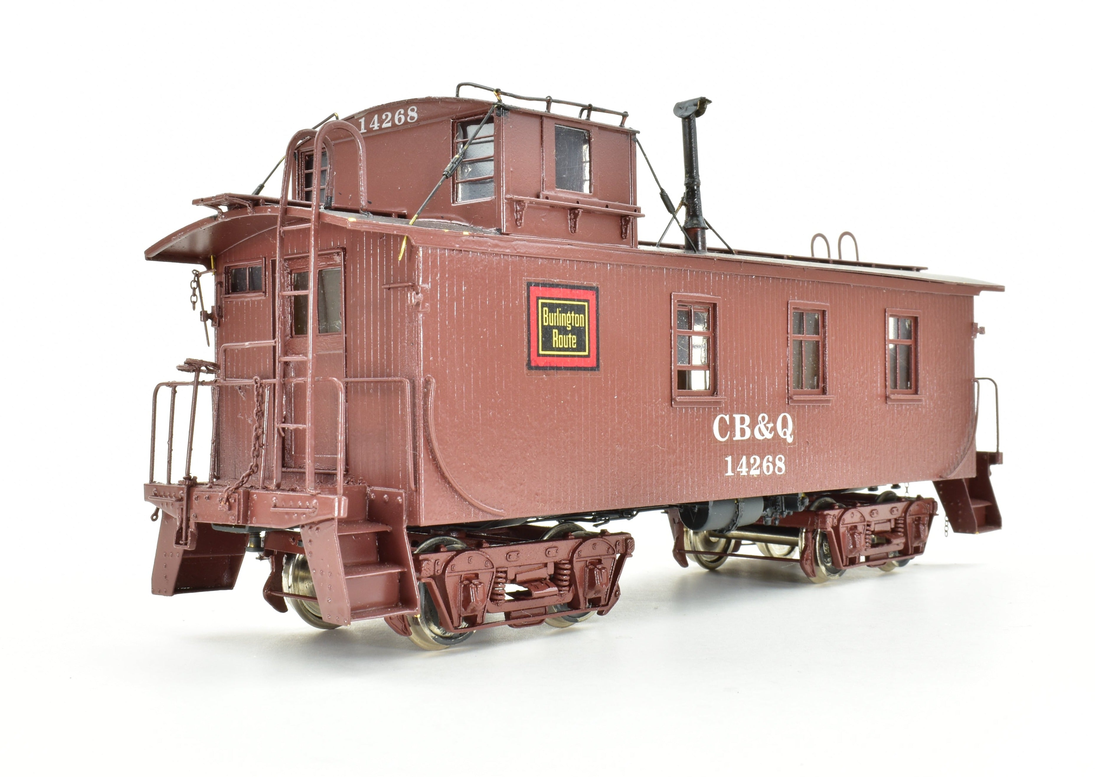 O Scale Oriental Limited CB&Q Burlington Route NE-1 Custom Painted Wood Caboose