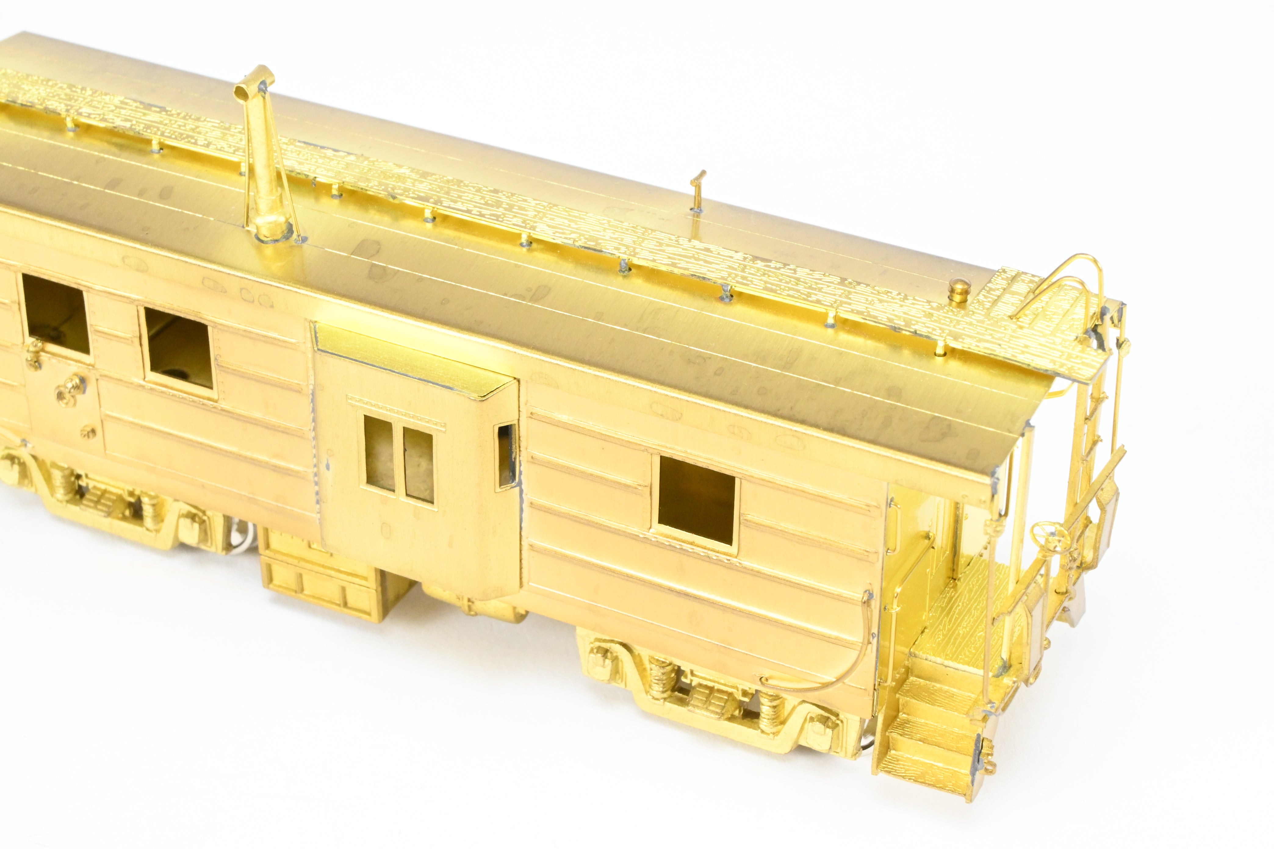 HO Scale Brass OMI - Overland Models, Inc. Milwaukee Road (MILW) Bay Window Caboose with Straight Trucks, 1984 Production Run Model