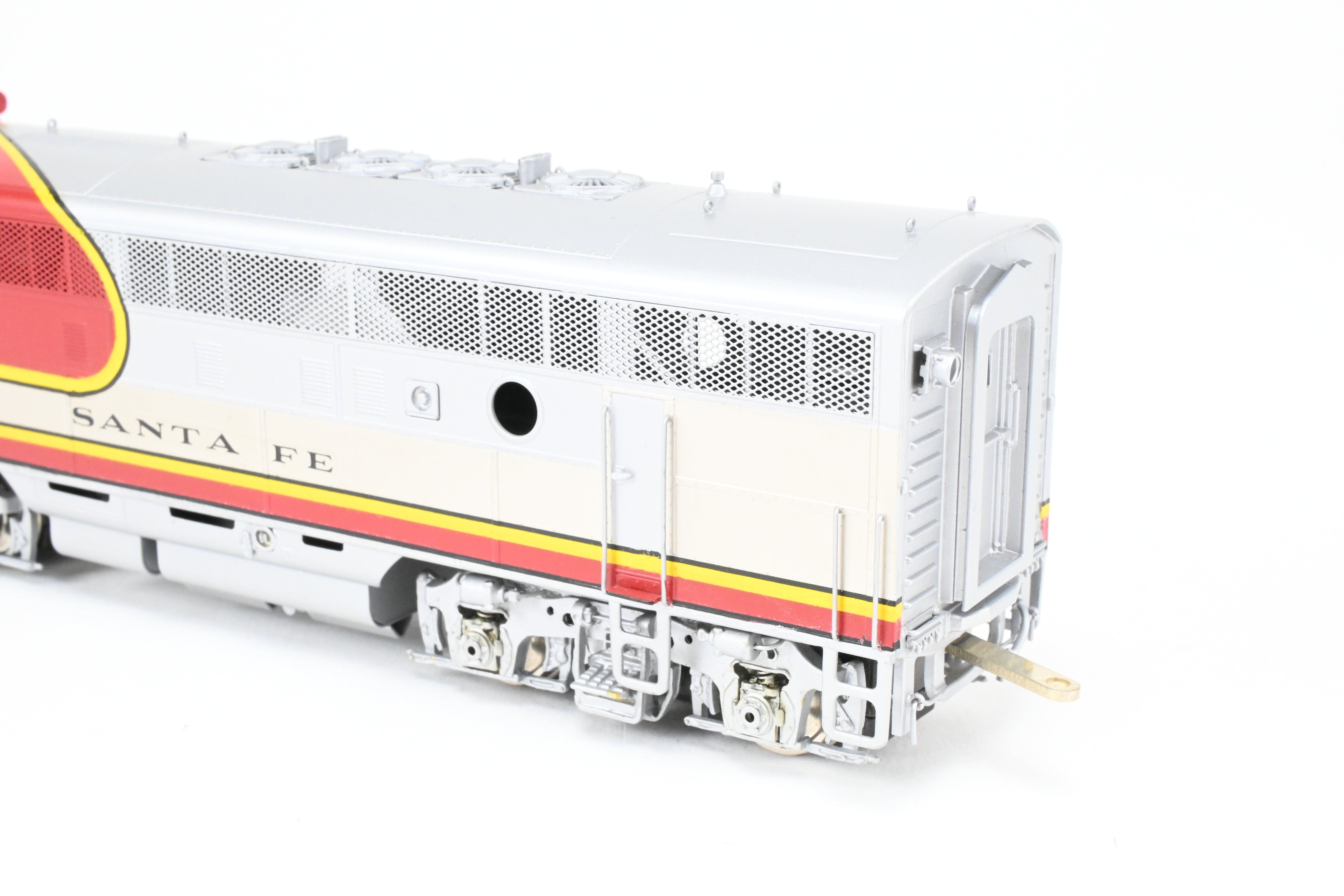High - Quality HO Scale Brass Oriental Limited ATSF - Santa Fe EMD F3 Phase II/III 1500 HP A/B/B/A Set with Factory - Applied Plating and Painting for Model Train Enthusiasts
