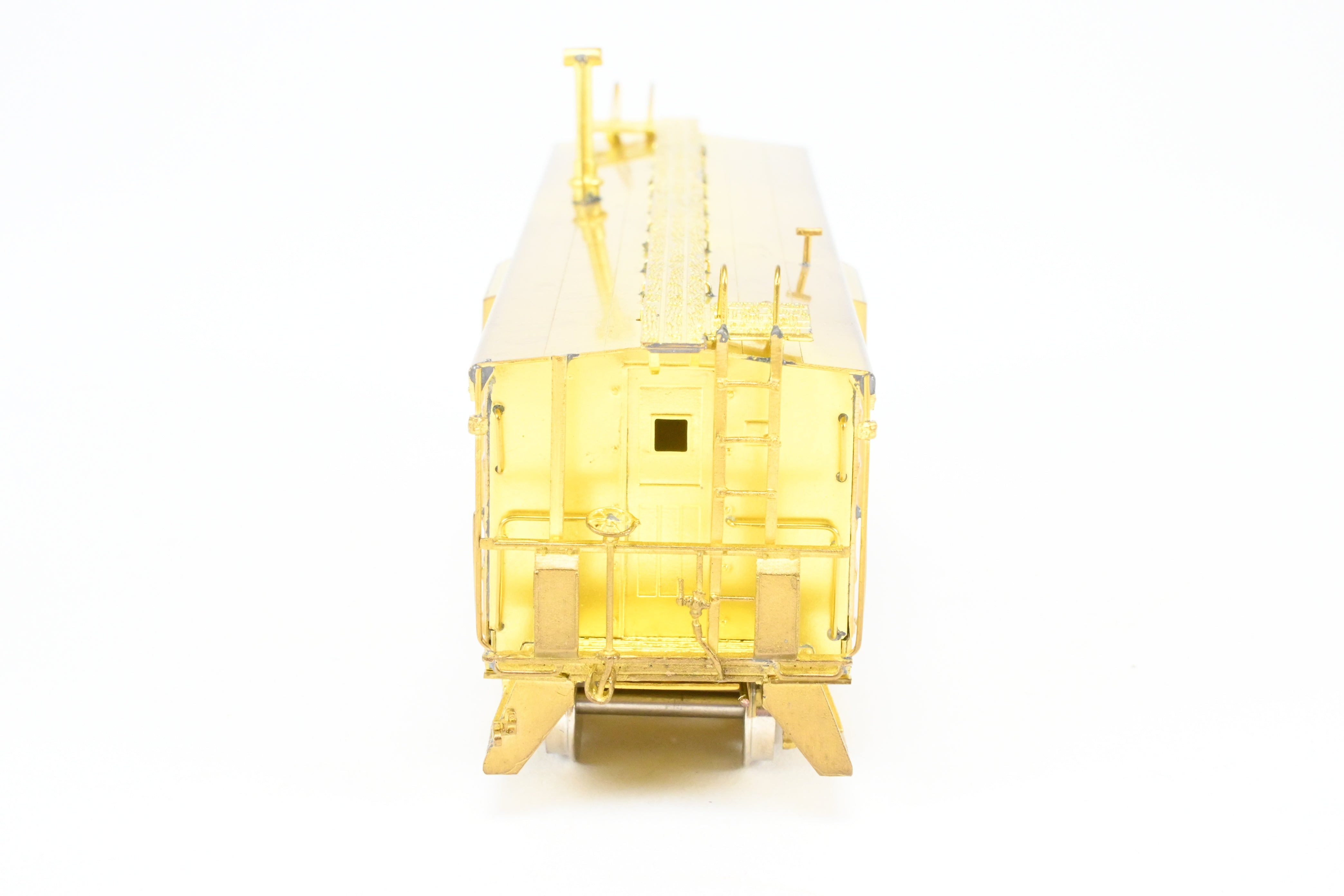 HO Scale Brass OMI - Overland Models, Inc. Milwaukee Road (MILW) Bay Window Caboose with Straight Trucks, 1984 Production Run Model