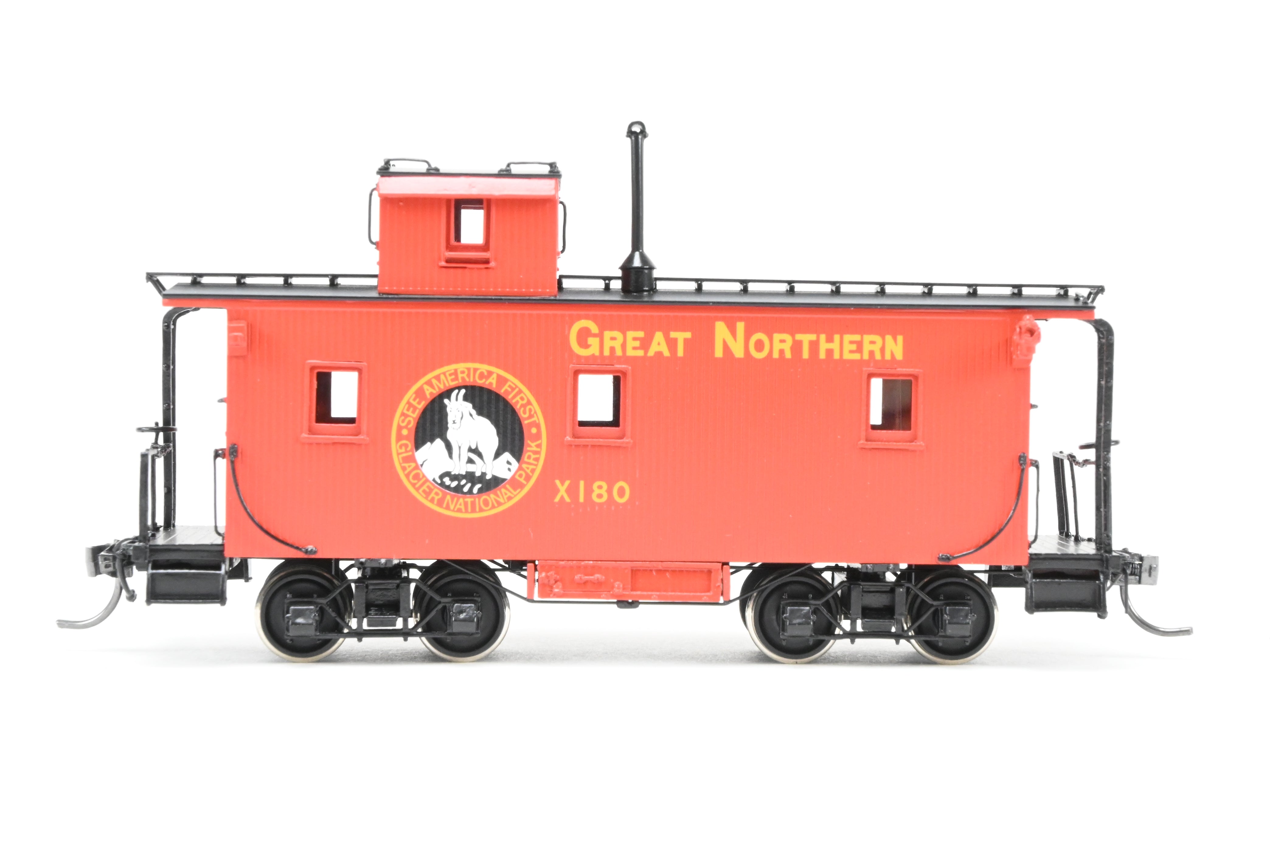 2014 HO Brass North Bank Line 25' Truss Rod Caboose GN X180