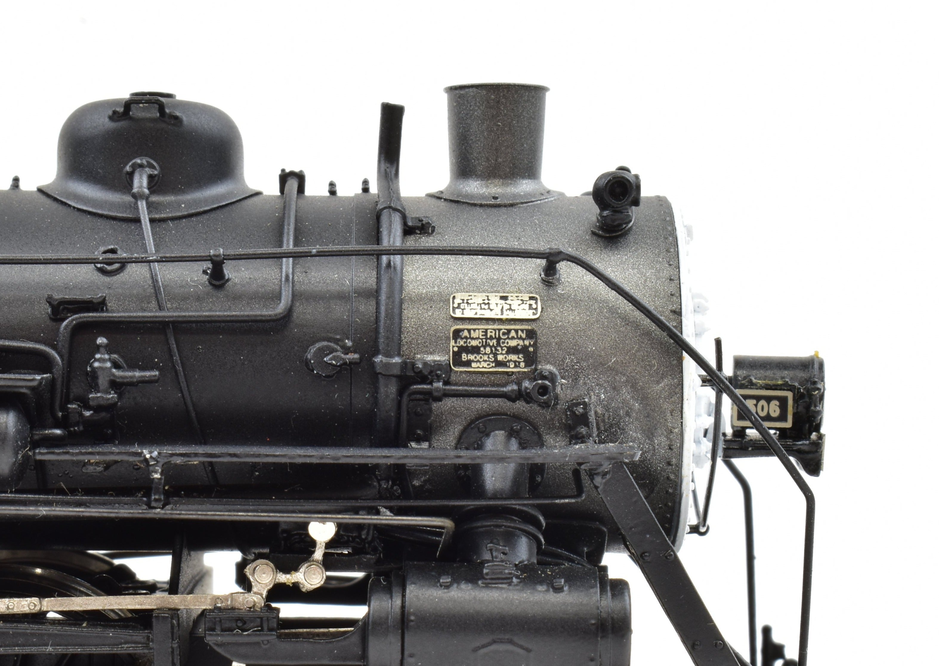 HO Scale Brass Imported Boston & Albany K-3n 4-6-2 Pacific Steam Locomotive Model Factory Painted as #506 without Lights by Key Imports