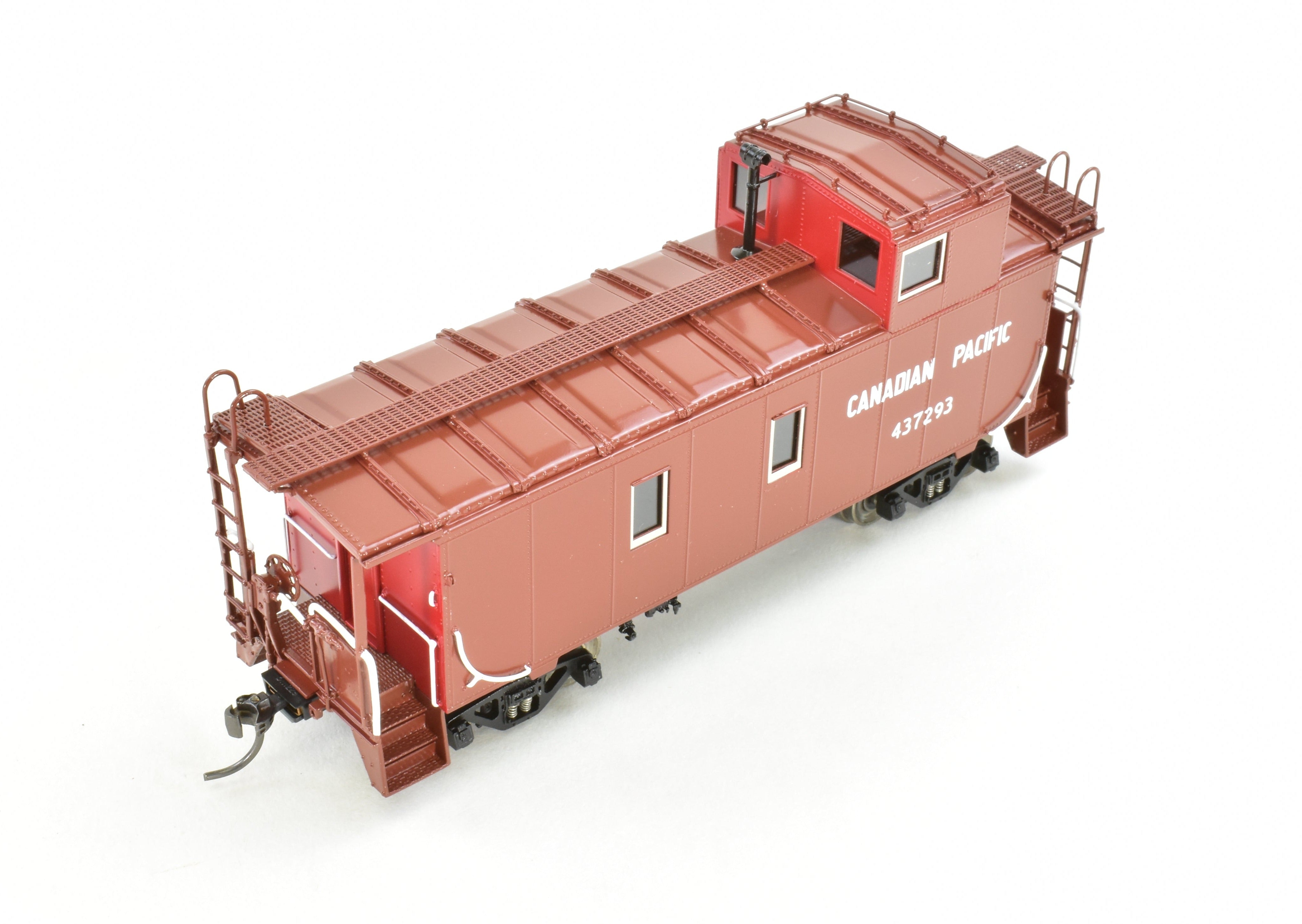 HO Scale Brass CPR Canadian Pacific Steel Caboose OMI #437293 Factory Painted