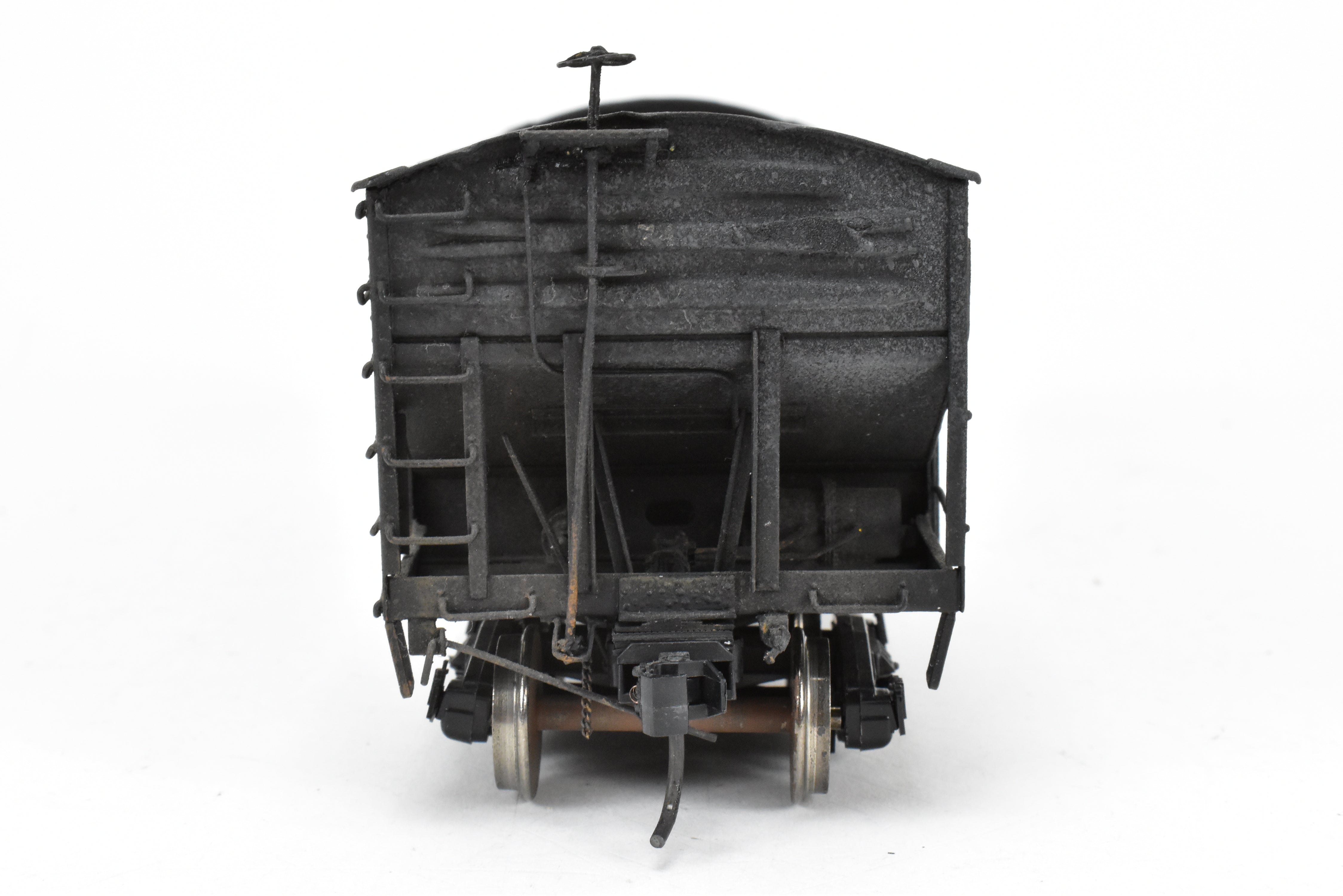 O Scale Custom Weathered Brass C&O 70 Ton Triple Hopper with Rounded Ends