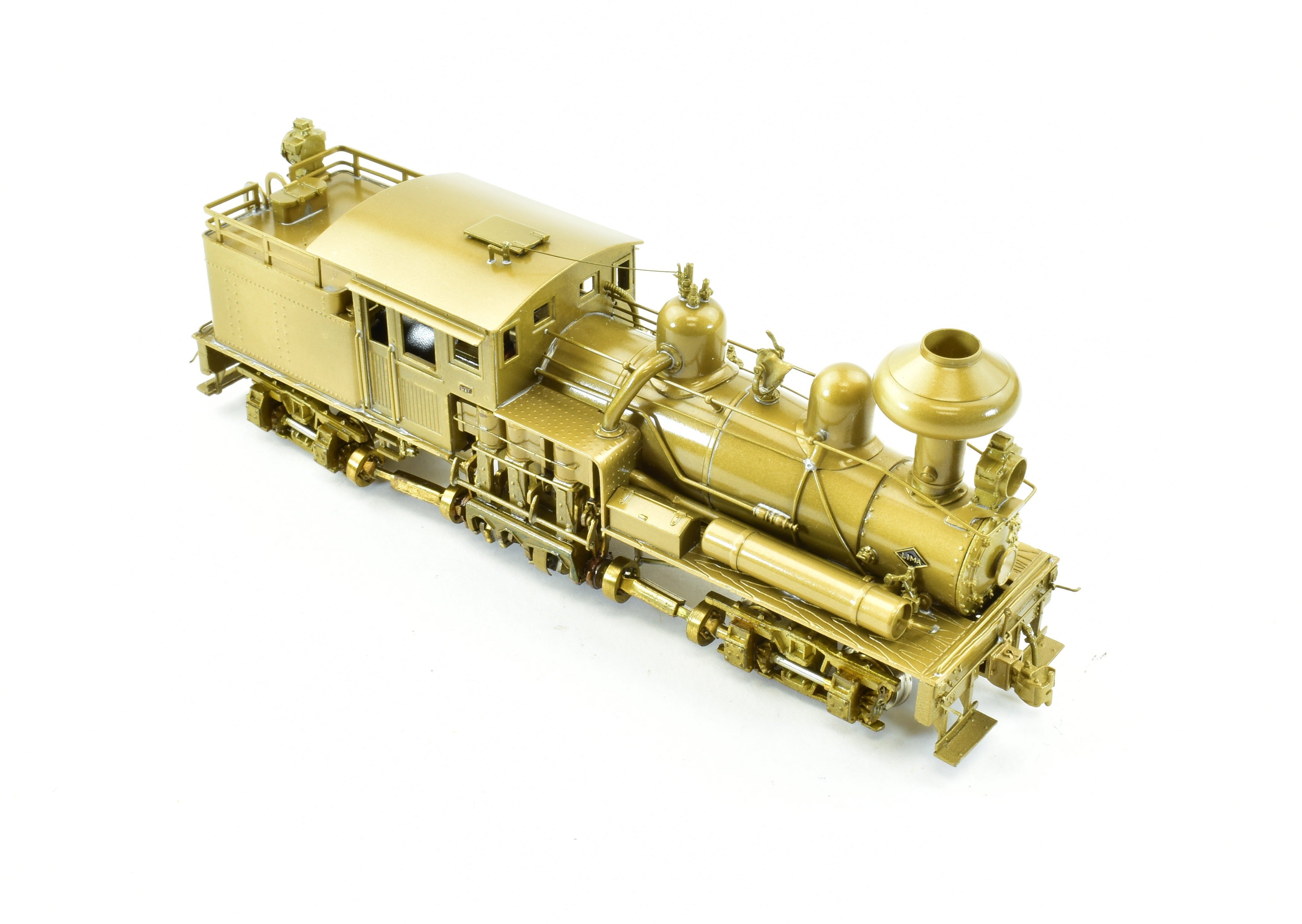 HO Scale Brass PFM - United 2-Truck Shay Geared Locomotive Model for Michigan II's Diverse Logging Roads