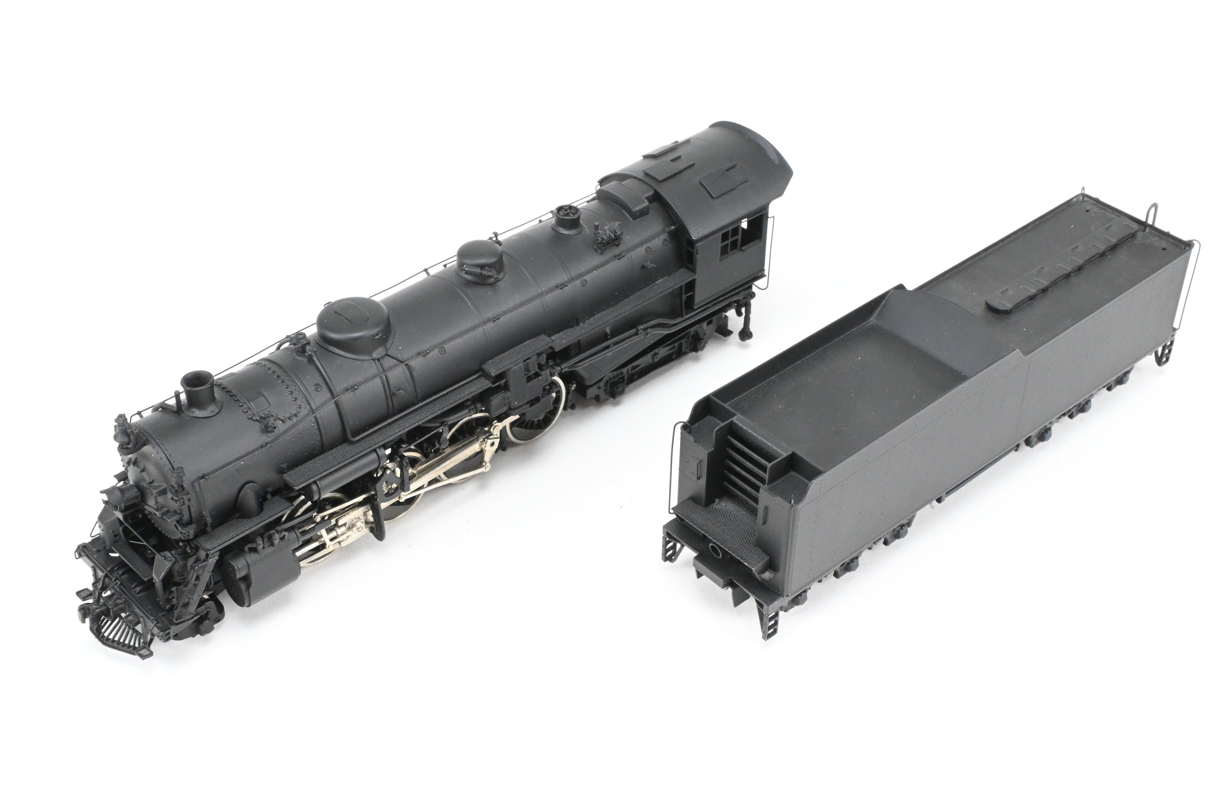 HO Scale Brass Oriental Limited Erie Railroad S-3 2-8-4 Steam Locomotive with Spoked Drivers and FP Configuration