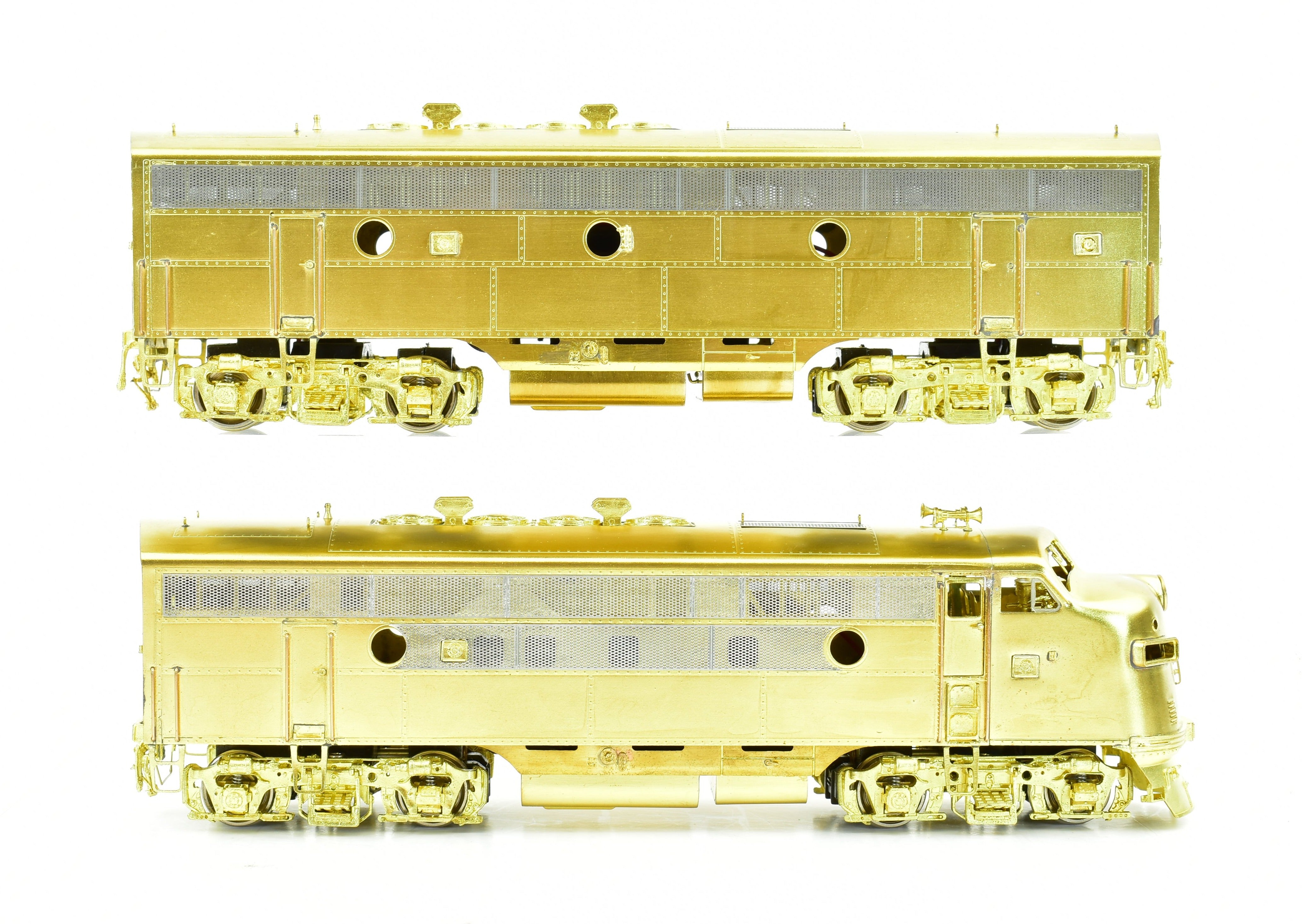 HO Scale Brass Model Train Set - Overland Models Inc. DL&W - Lackawanna EMD F3 A Unit and F3 B Unit Combo