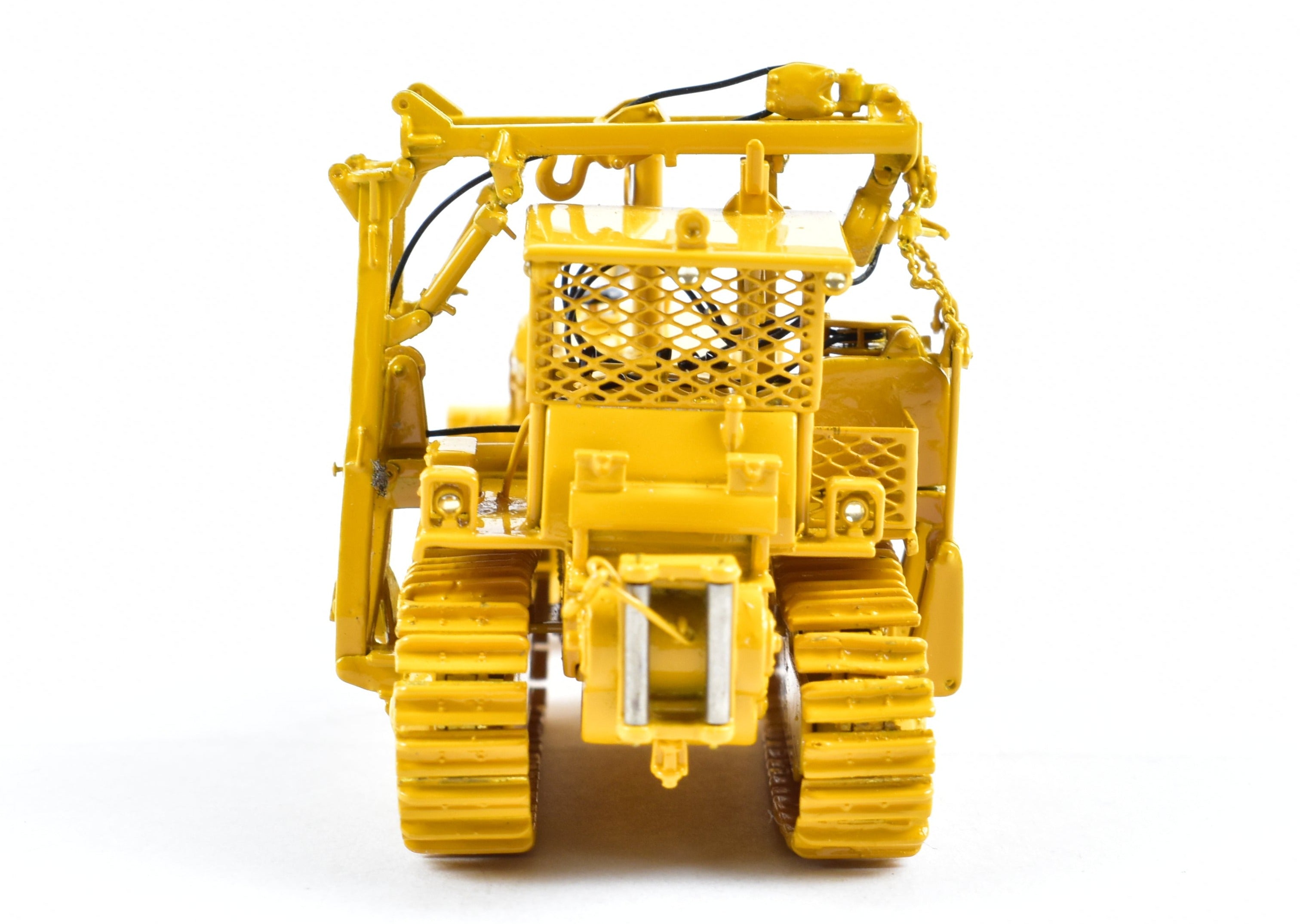 HO Scale Brass Pipe Laying Dozer Model by OMI - Overland Models, Inc. Featuring D&RGW - Denver & Rio Grande Western Design in Factory - Painted FP Yellow
