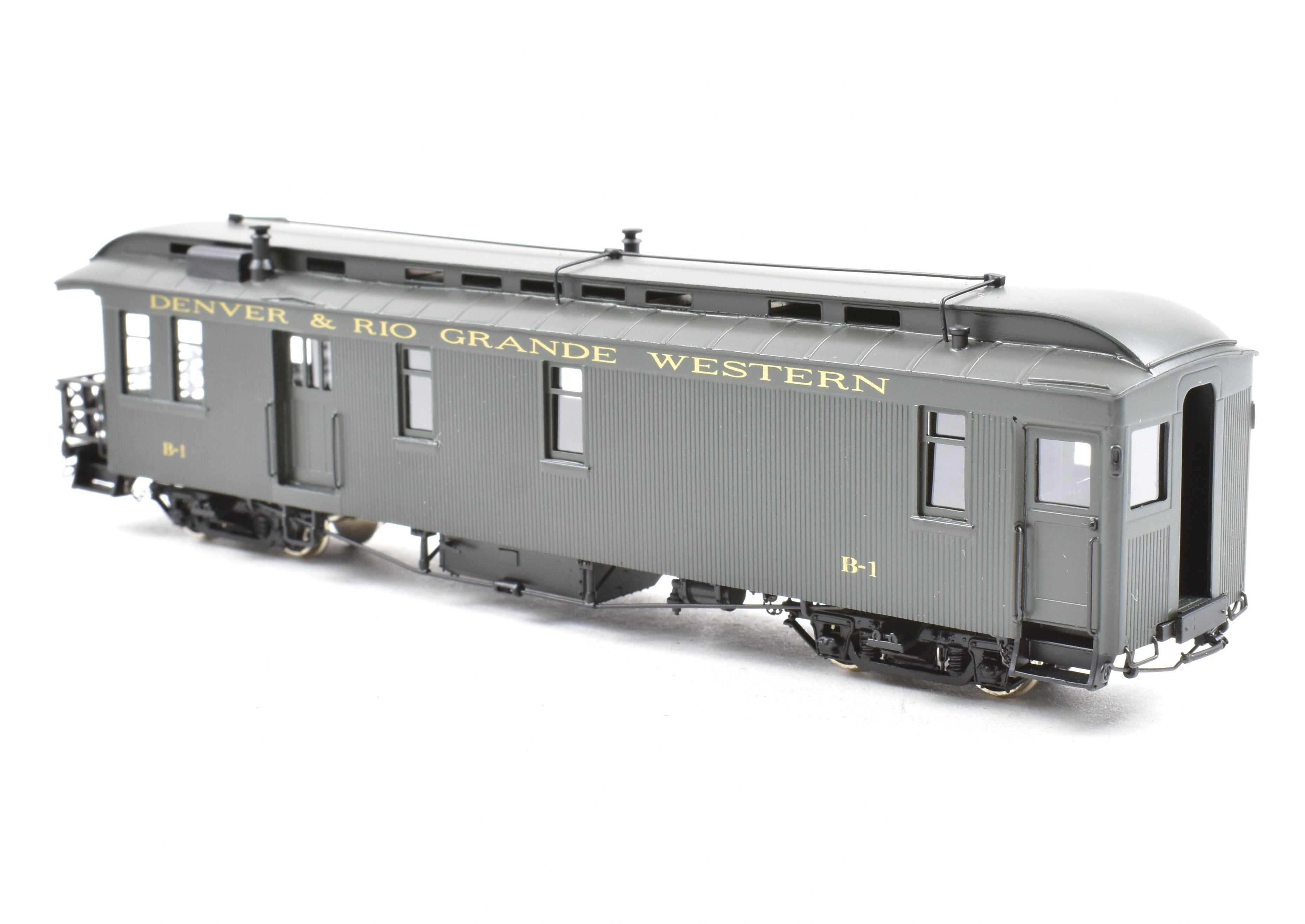 1999 HOn3 Brass Berlyn D&RGW Denver & Rio Grande Western B-1 FP Business Car Model