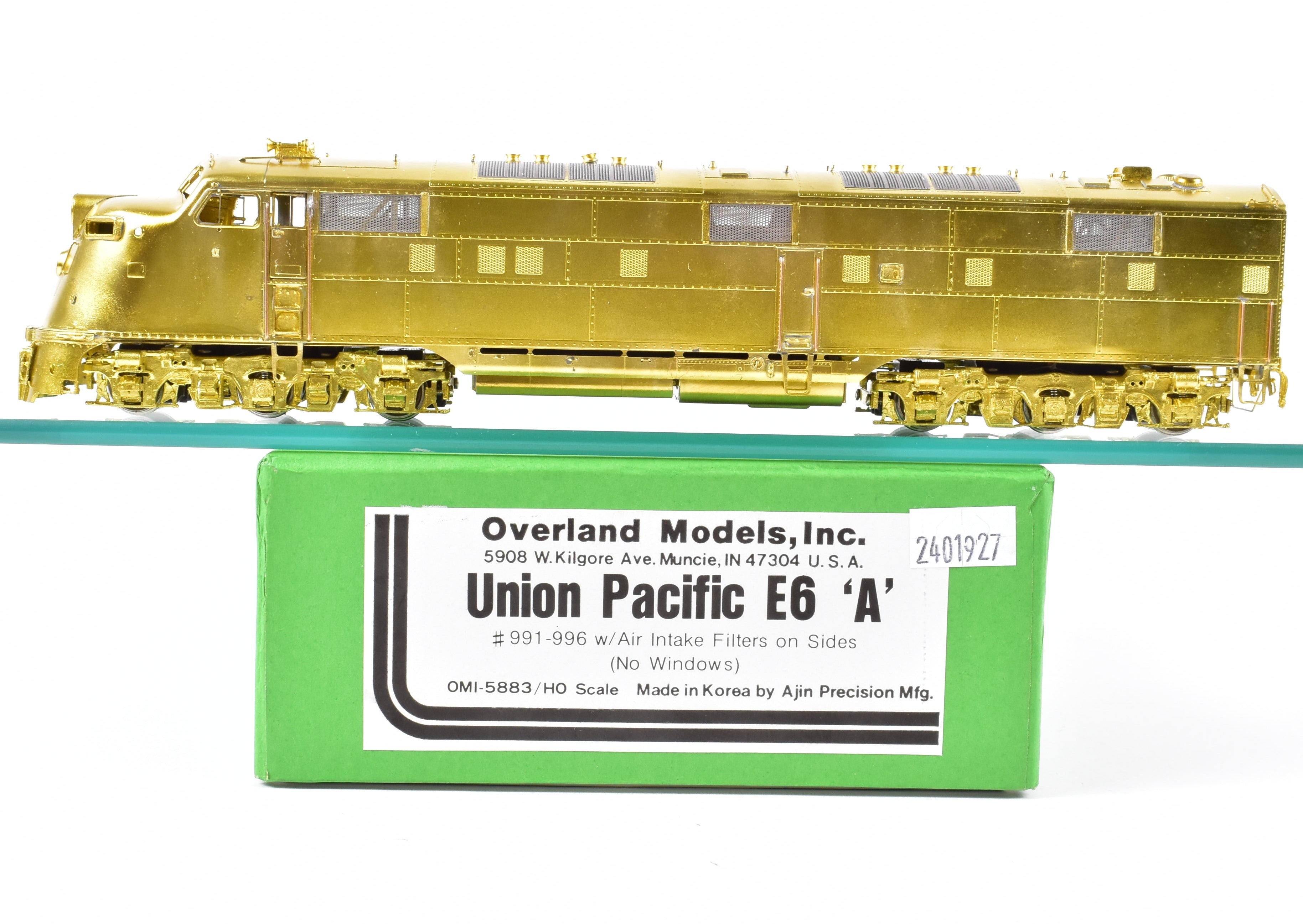 HO Scale Brass Model Train Locomotive - Overland Models, Inc. Union Pacific EMD E6A Nos. 991 - 996