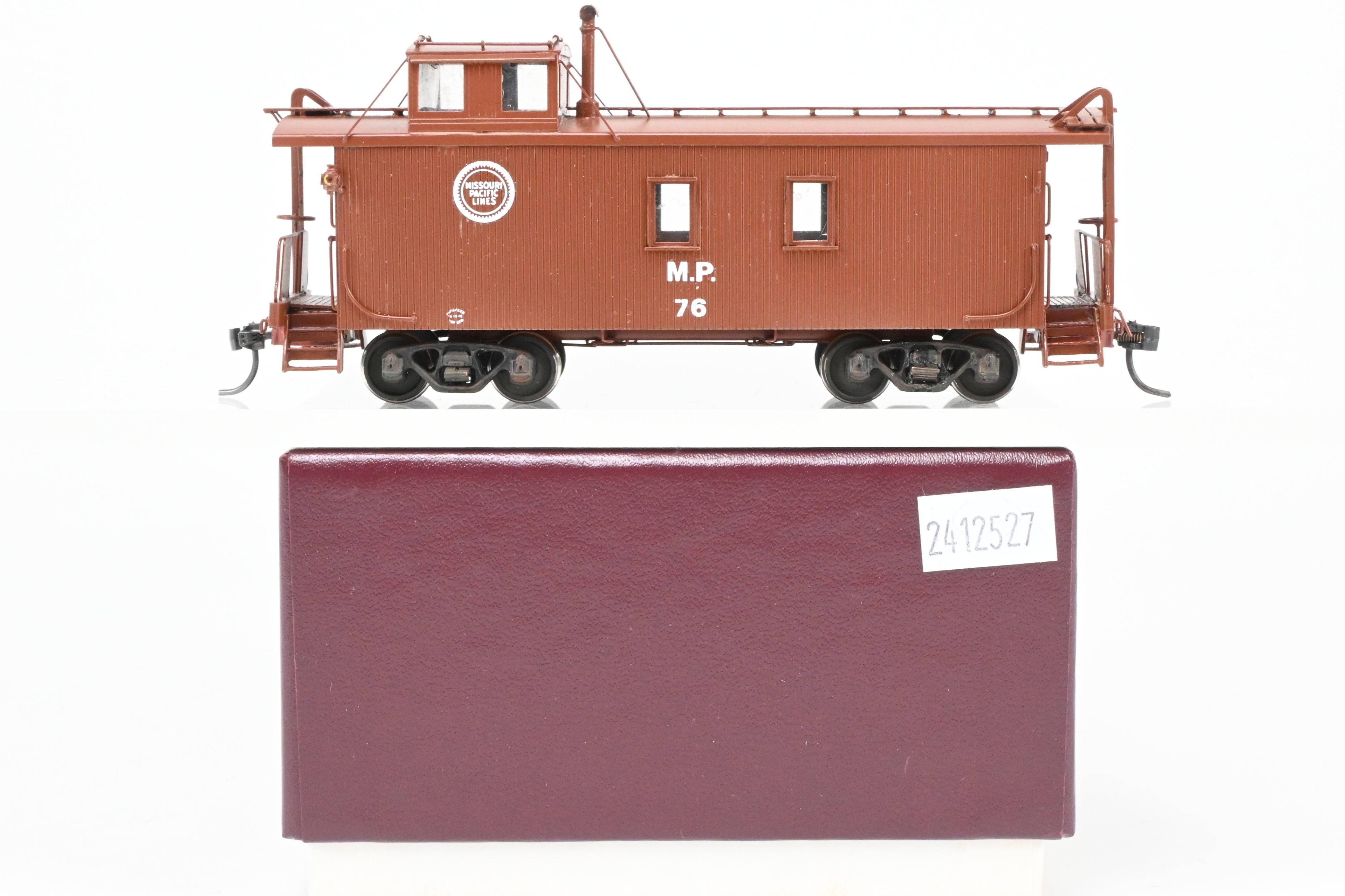 HO Scale Brass Model Missouri Pacific Wood Caboose CP Scratch Built by Joe G. Collias in REBOXX Packaging