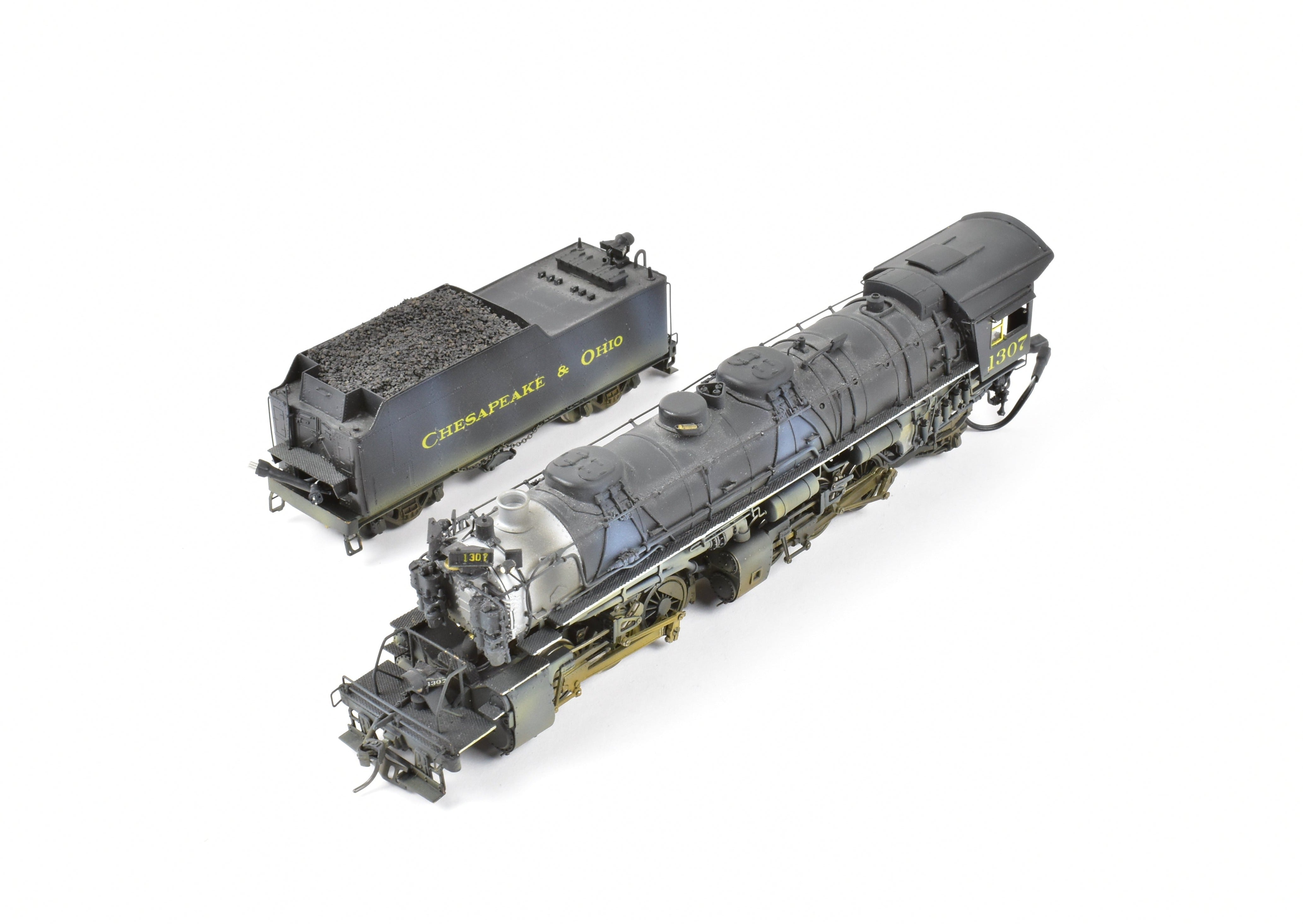 HO Brass PFM Chesapeake & Ohio 2-6-6-2 Mallet 1307 with DCC, Sound & Can Motor