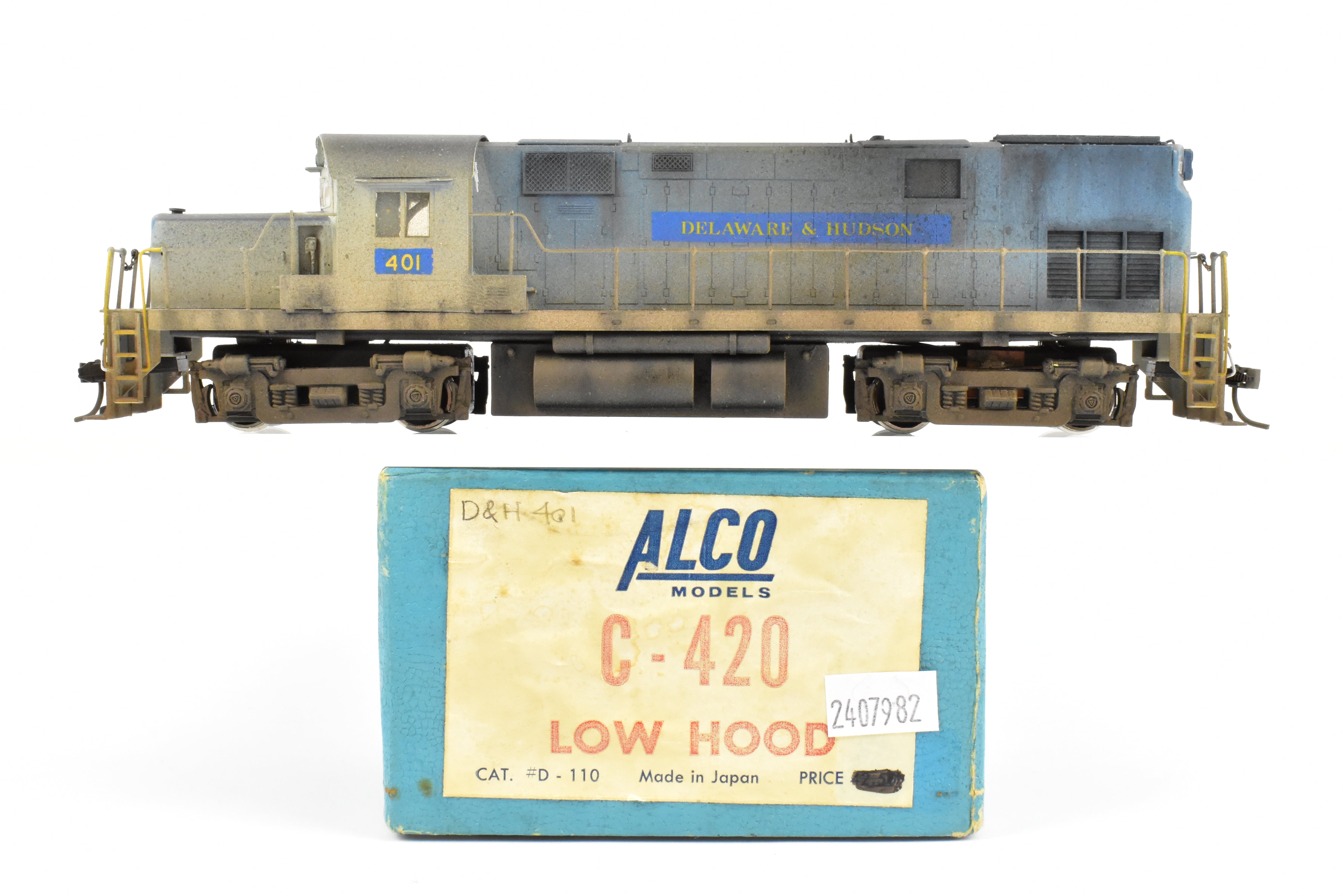 HO Scale Brass Alco Model Train - Delaware and Hudson ALCo C - 420 Low Hood with D&H Patch