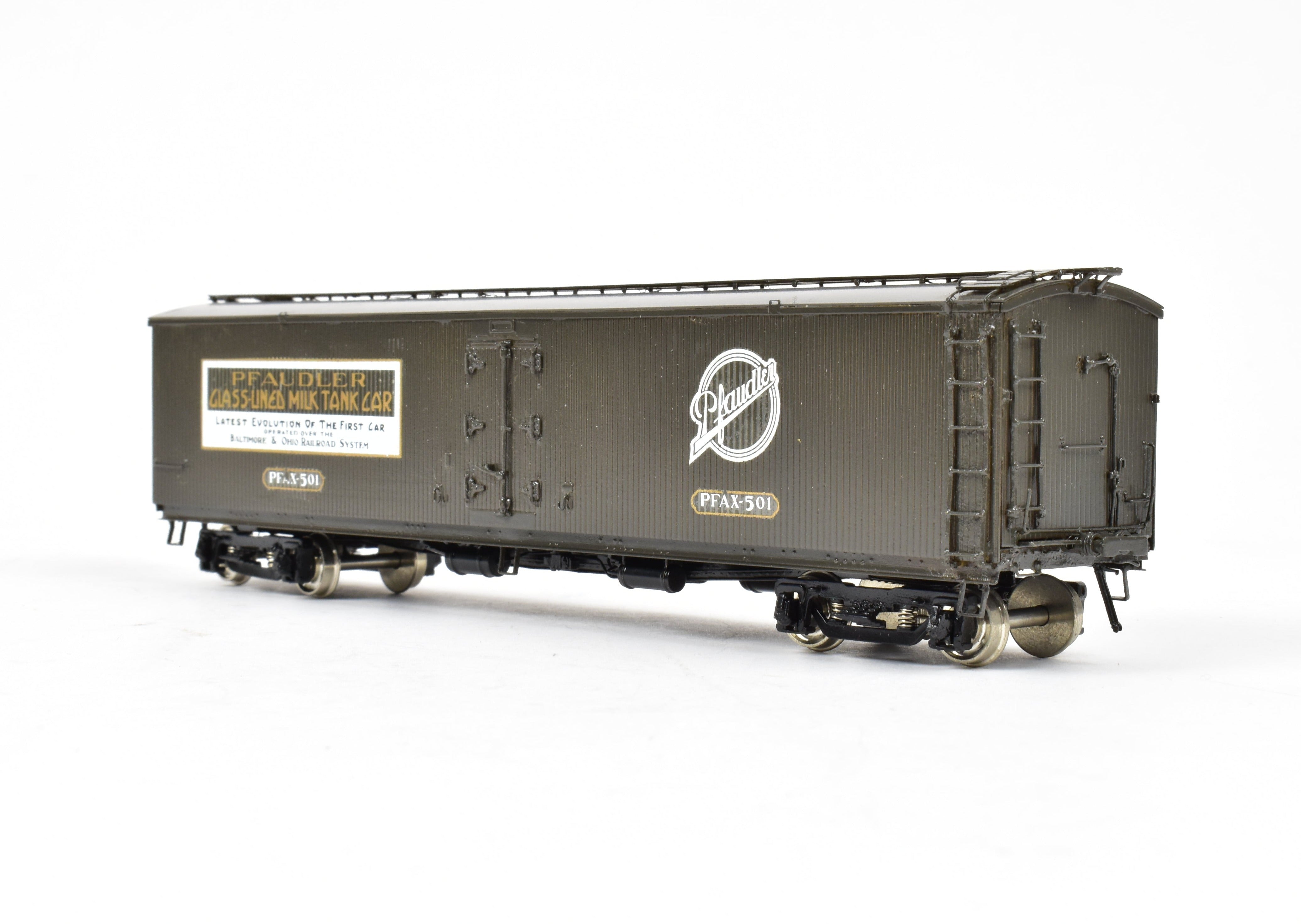 1987 HO Brass Precision Scale Co. 50' Pfaudler Milk Tank Car Model