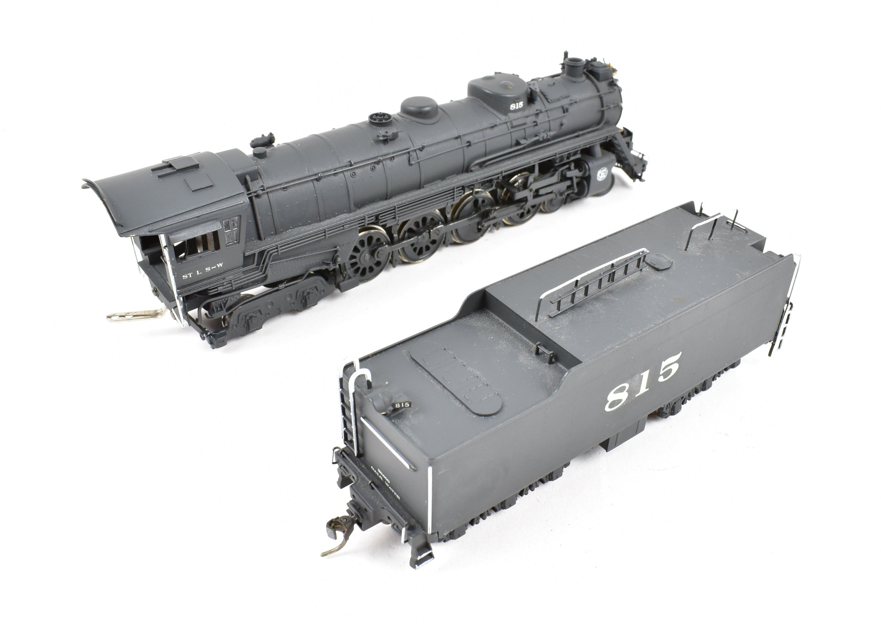 HO Scale Brass Model Train by Westside Model Co., Custom Painted SSW - Cotton Belt Class GS - 8 4 - 8 - 4 Locomotive, Numbered SSW #815