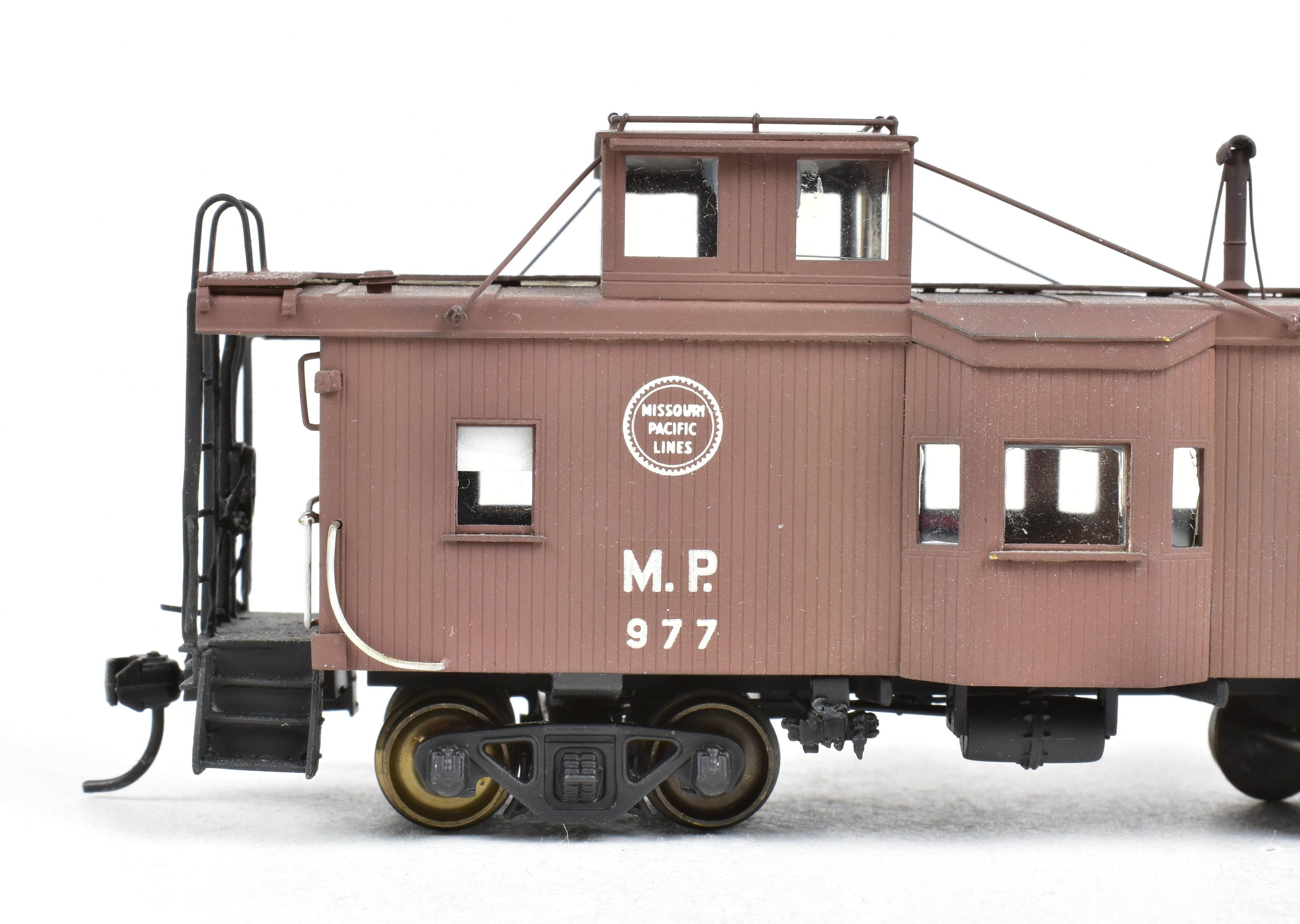 HO Brass OMI Missouri Pacific Cupola & Bay Window Caboose with Custom Paint, Wrong Box