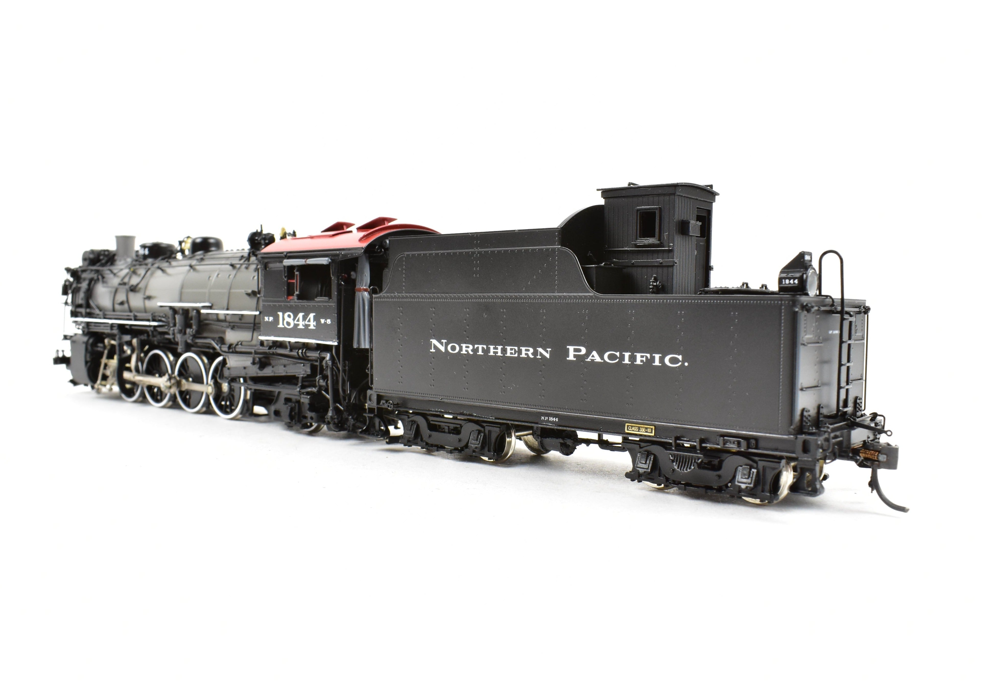 HO Scale Brass Model Train by W&R Enterprises - Northern Pacific Class W-5 2-8-2 Version 1, #1844 with Grey Boiler